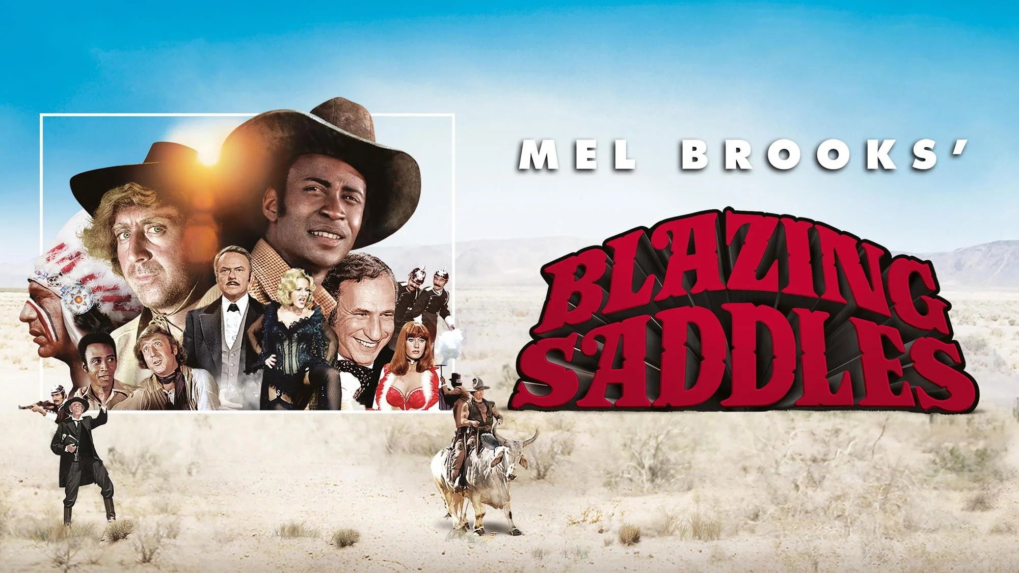 Blazing Saddles (1974) home theater movie art - The Popcorn Poster Store