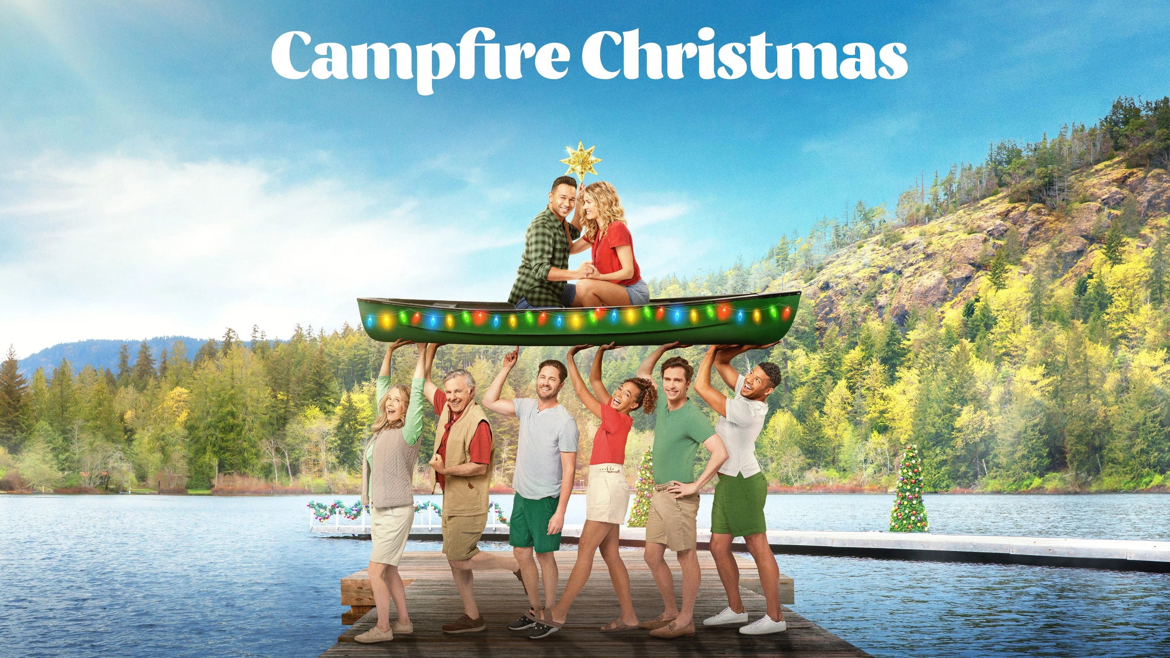 Campfire Christmas (2022) home theater movie art - The Popcorn Poster Store
