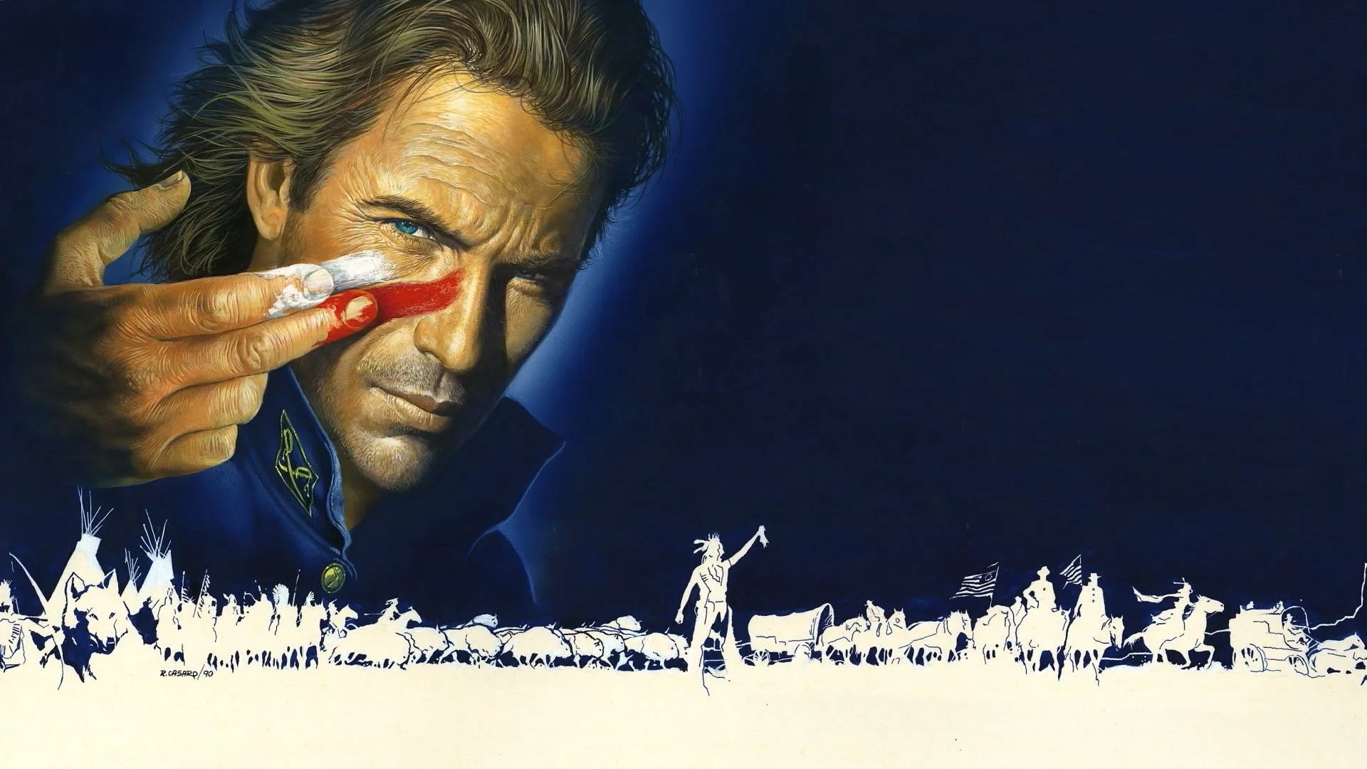 Dances with Wolves (1990) home theater movie art - The Popcorn Poster Store