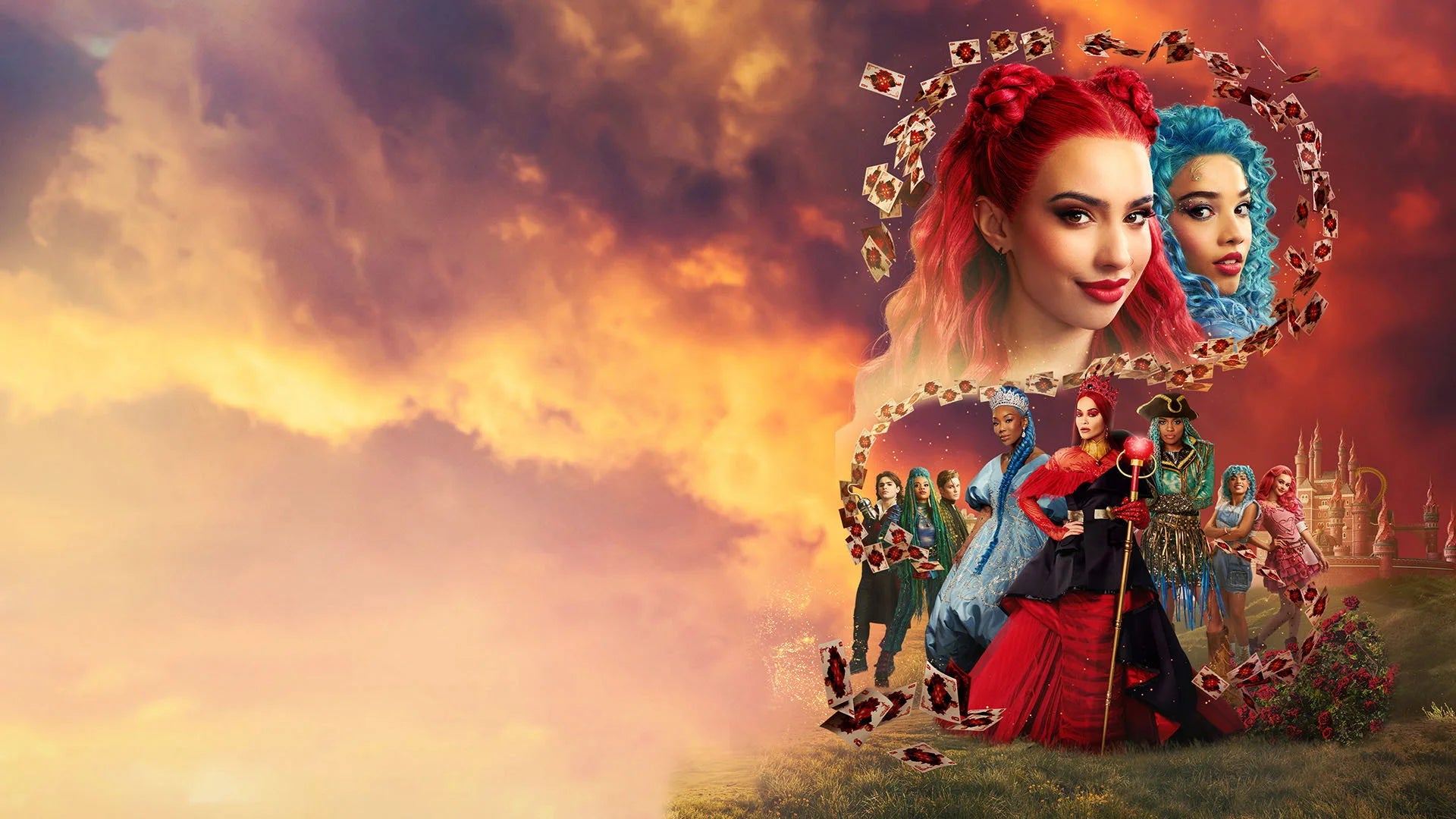 Descendants The Rise of Red (2024) home theater movie art - The Popcorn Poster Store