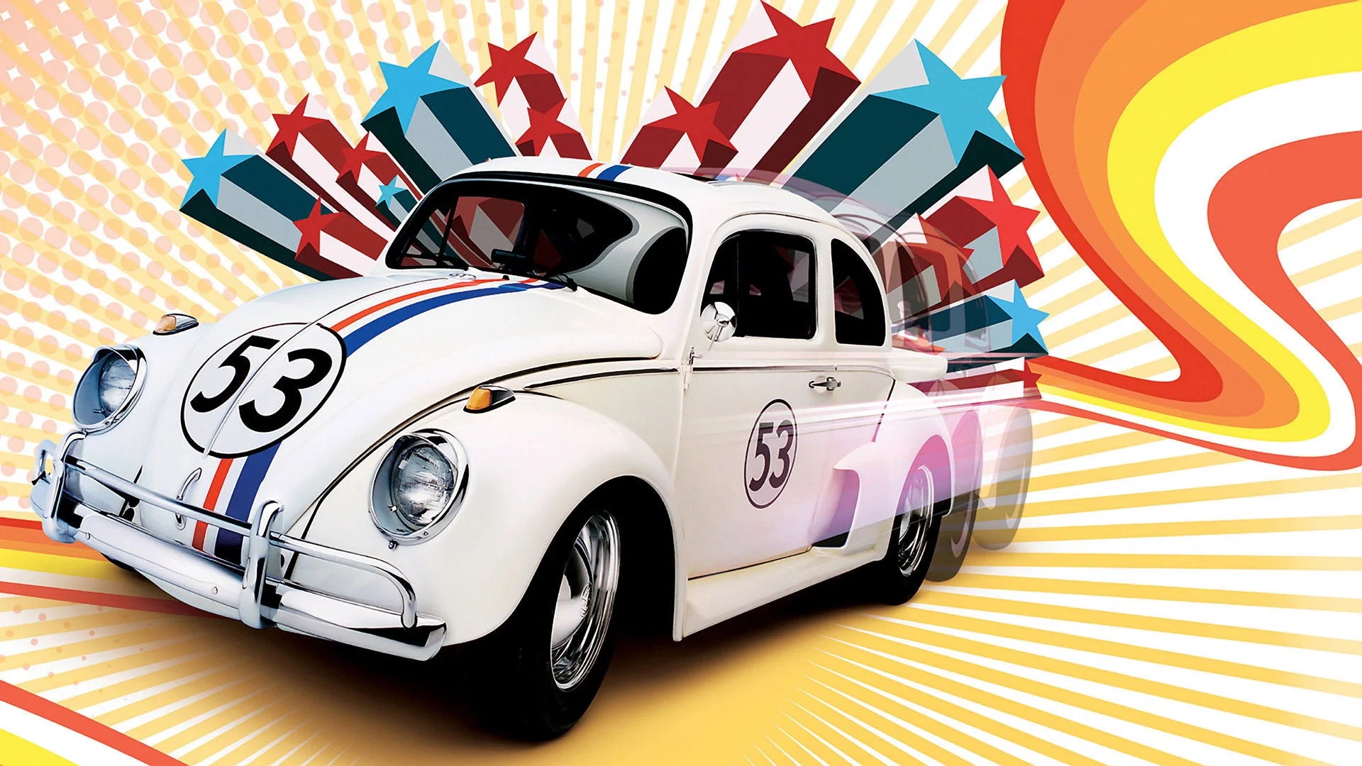 Herbie Fully Loaded (2005) home theater movie art - The Popcorn Poster Store