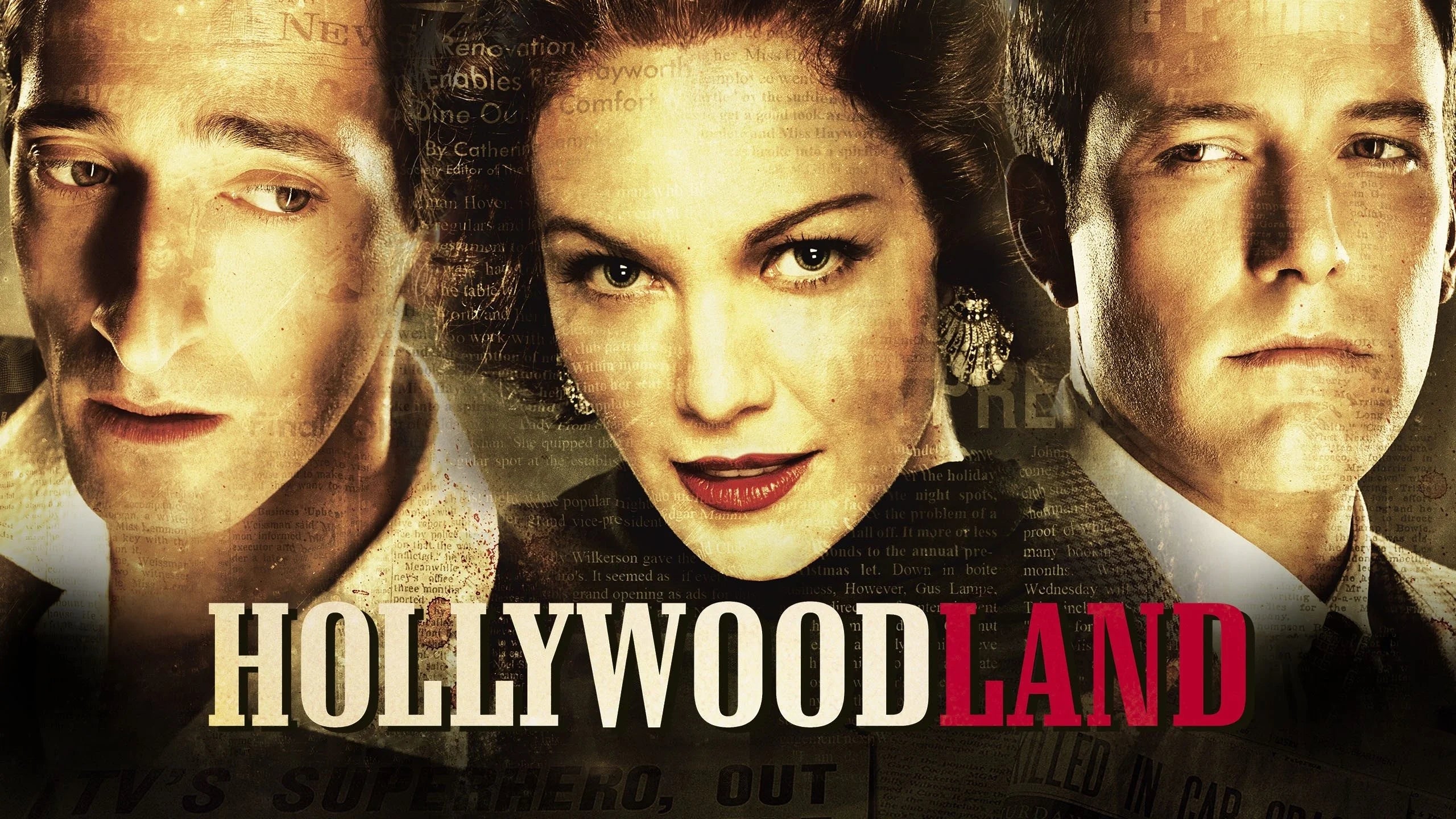 Hollywoodland (2006) home theater movie art - The Popcorn Poster Store