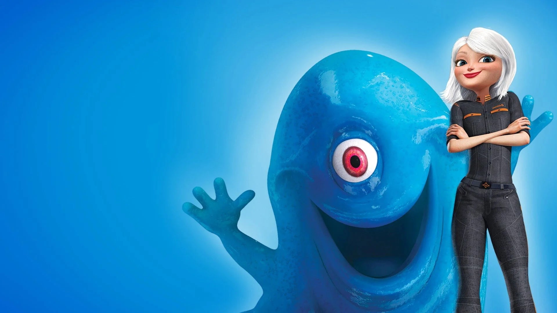 Monsters vs Aliens (2009) home theater movie art - The Popcorn Poster Store
