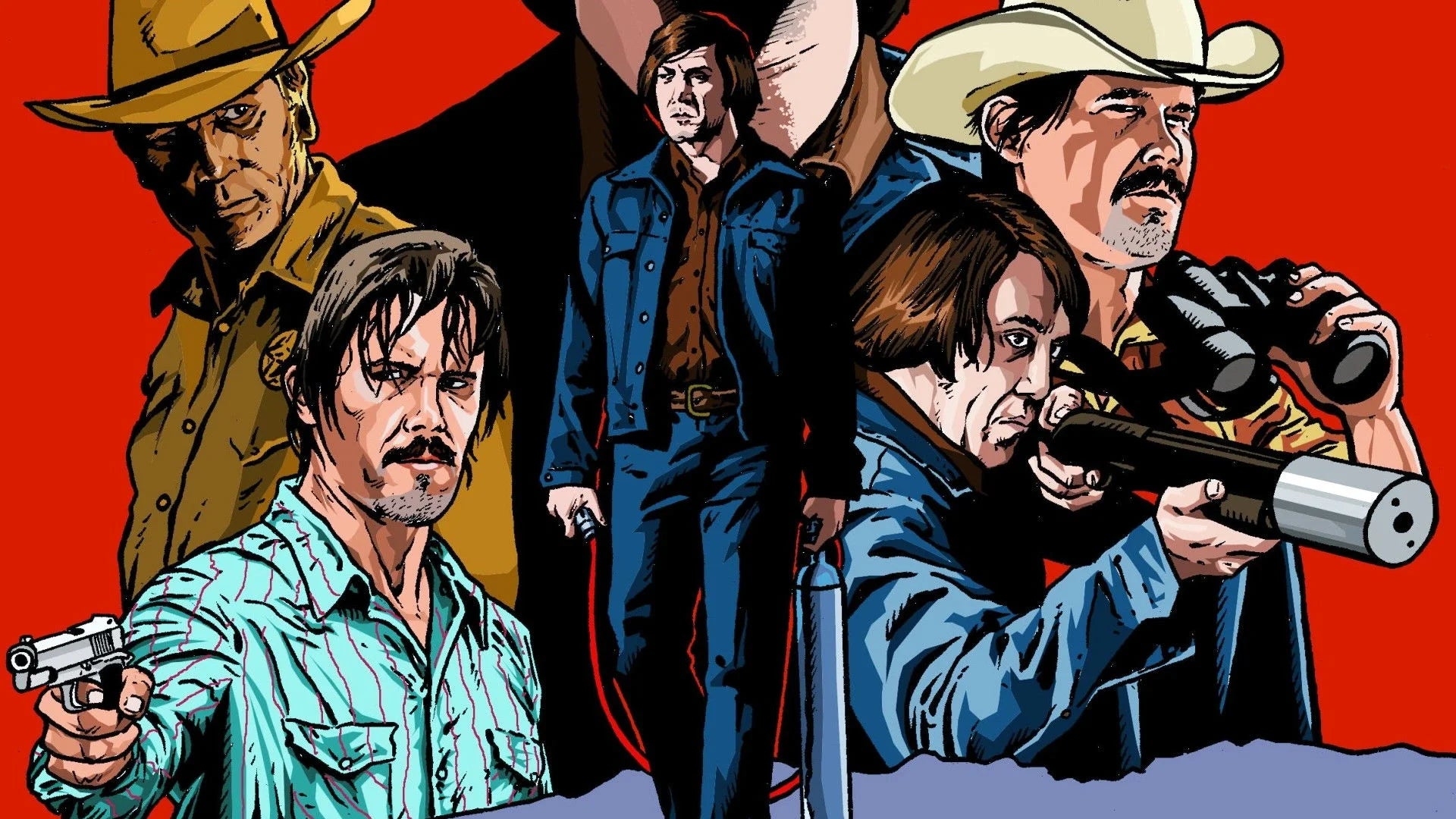 No Country for Old Men (2007) home theater movie art - The Popcorn Poster Store