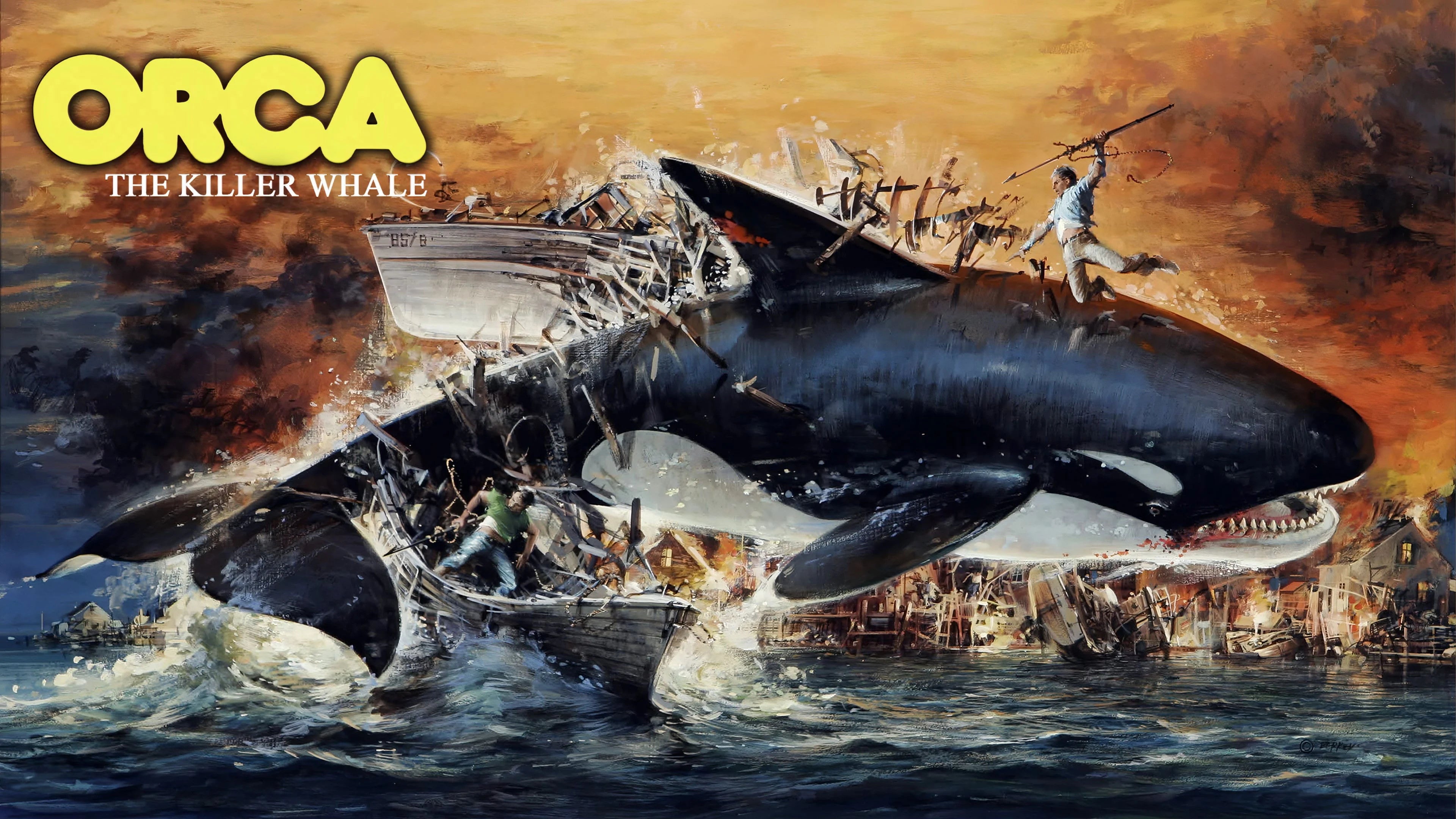 Orca (1977) home theater movie art - The Popcorn Poster Store