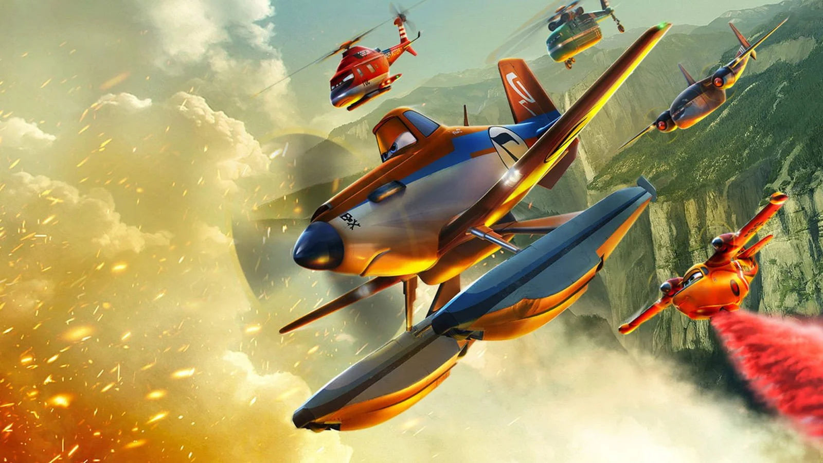Planes Fire & Rescue (2014) home theater movie art - The Popcorn Poster Store