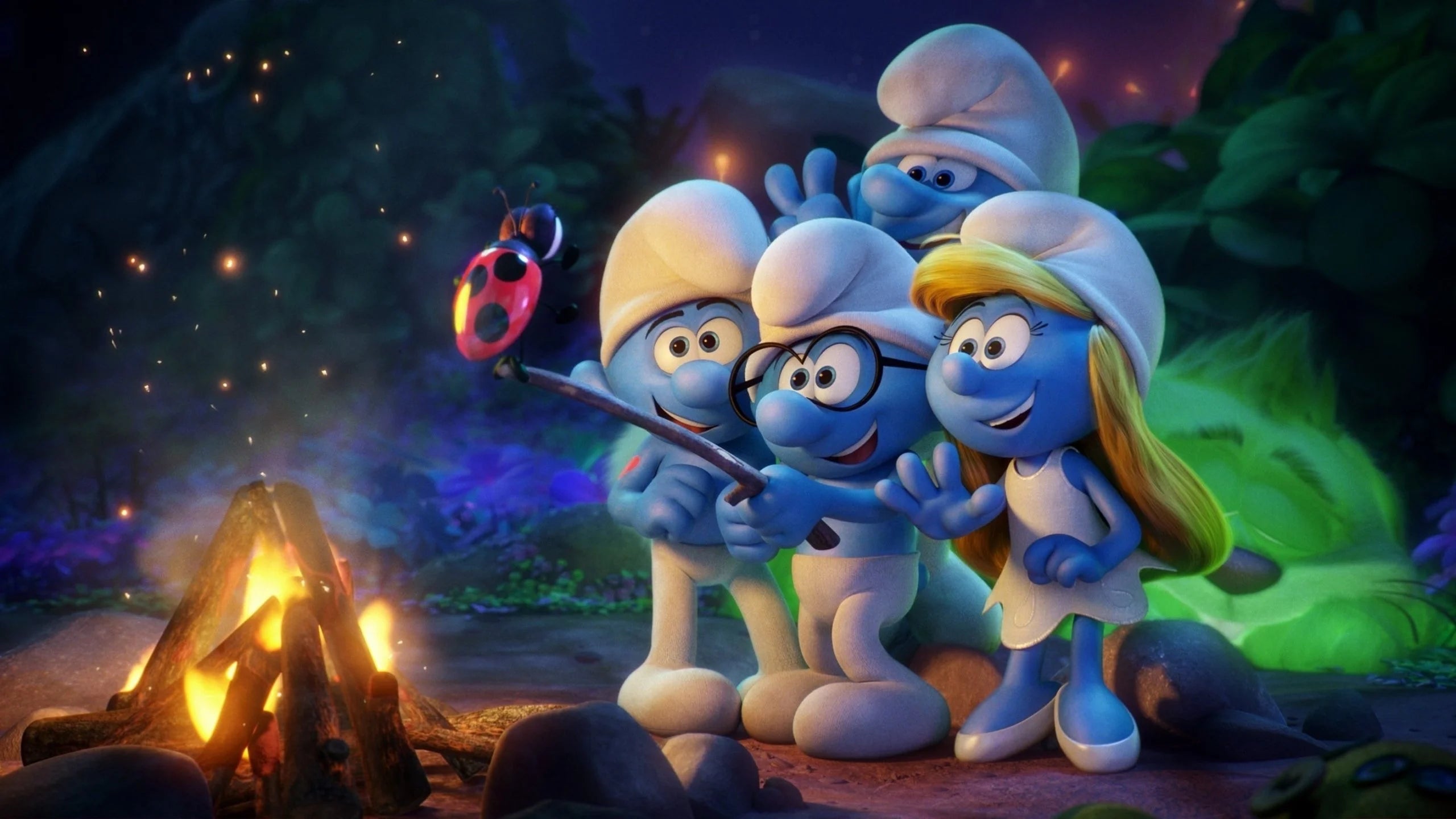 Smurfs The Lost Village (2017) home theater movie art - The Popcorn Poster Store