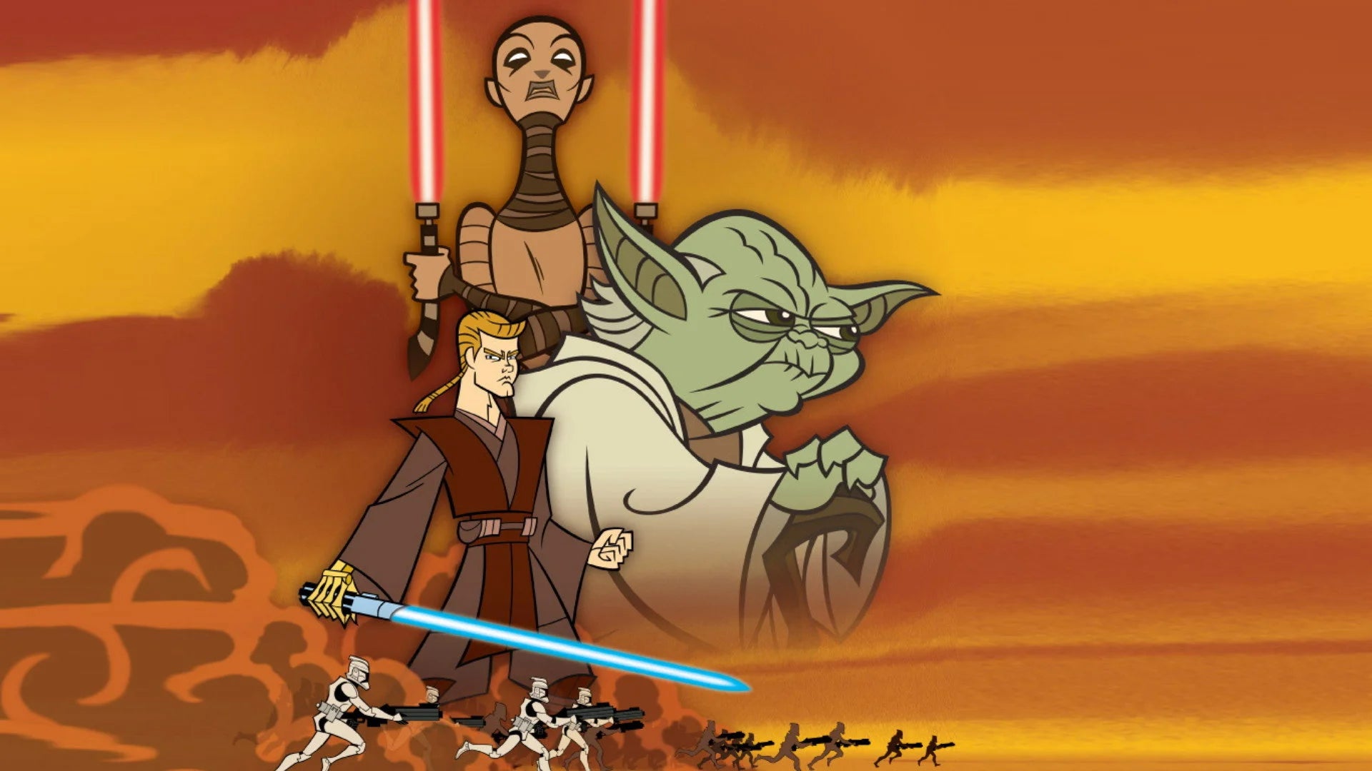 Star Wars Clone Wars (2003) home theater movie art - The Popcorn Poster Store