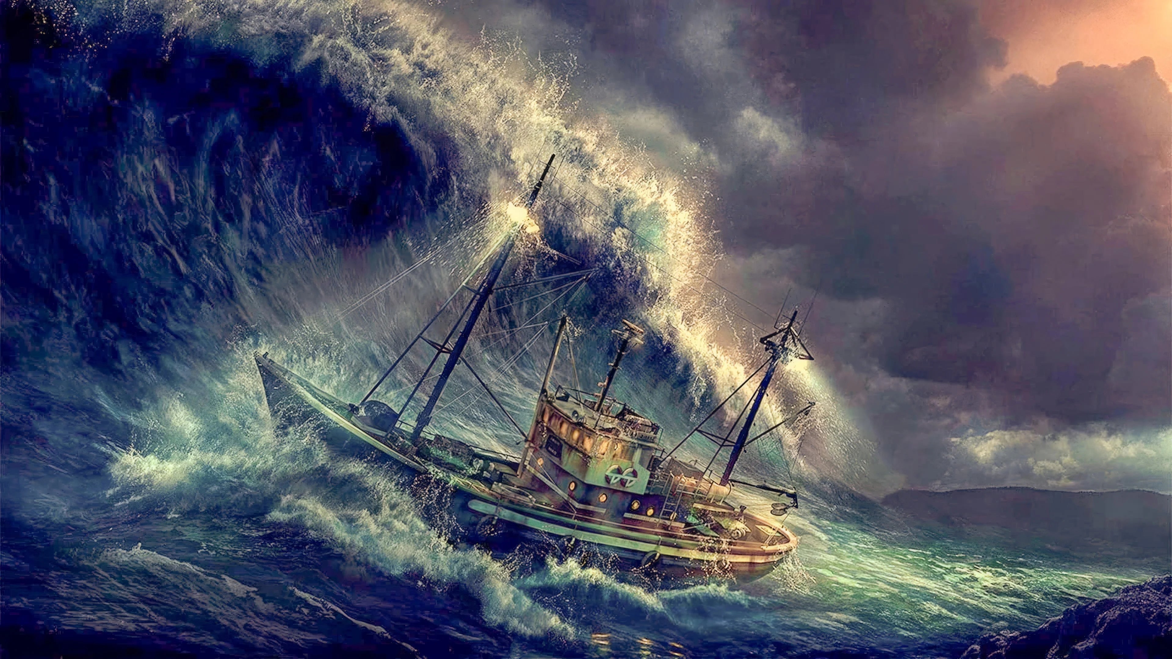 The Perfect Storm (2000) home theater movie art - The Popcorn Poster Store