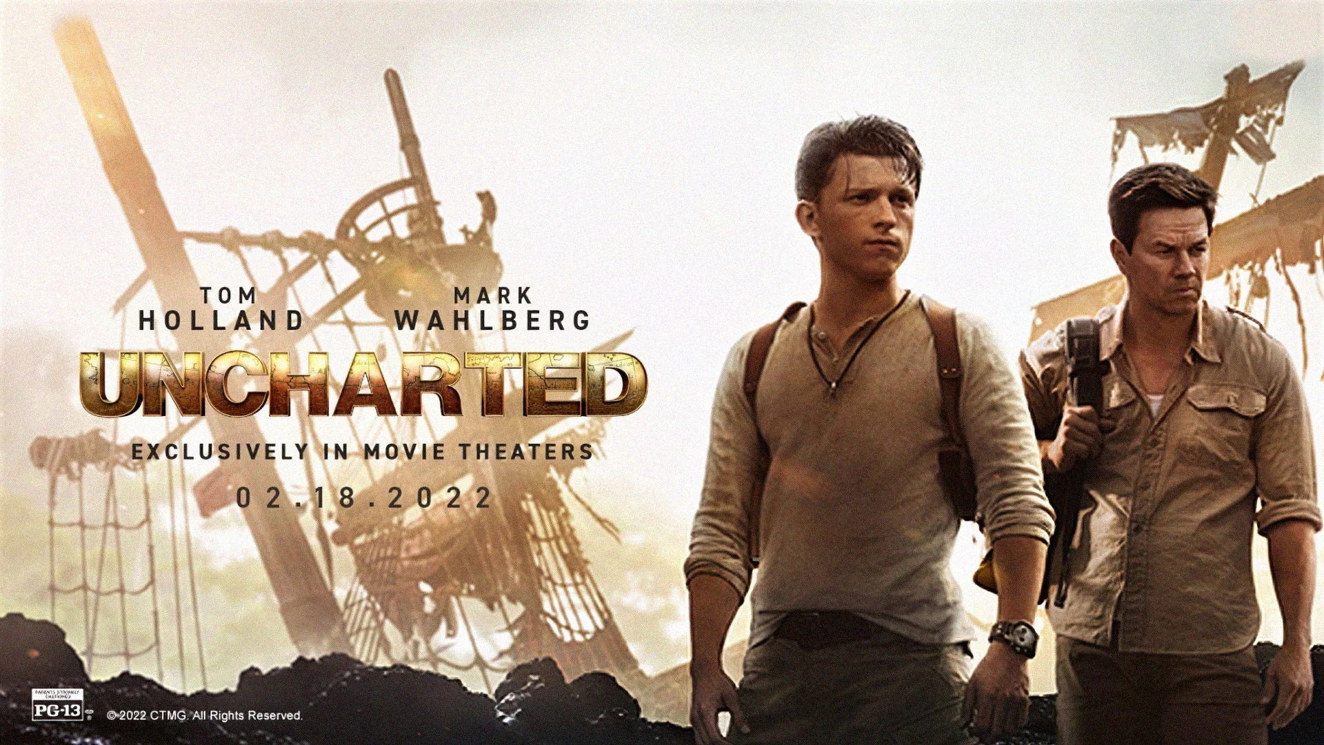 Uncharted (2022) home theater movie art - The Popcorn Poster Store
