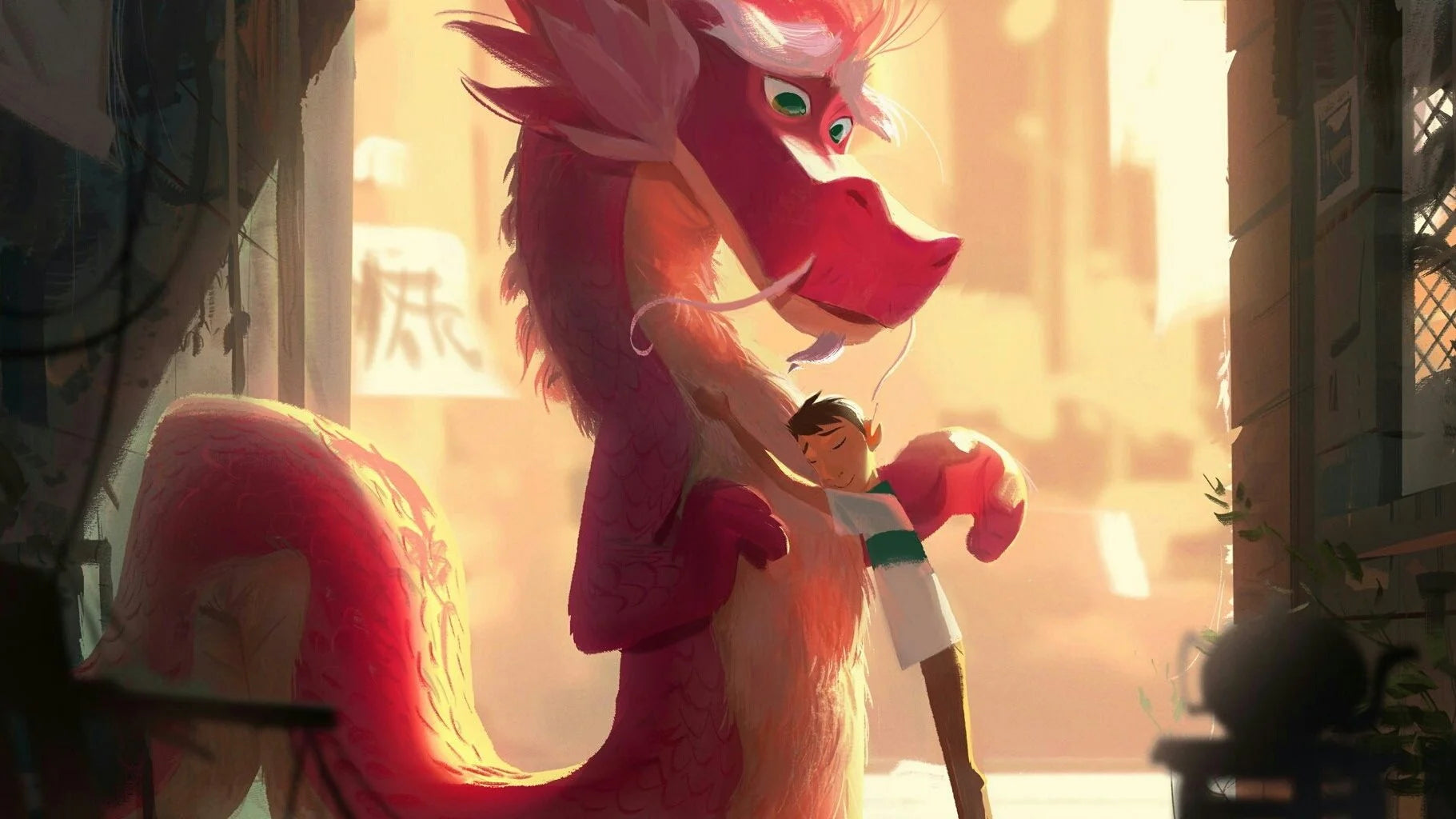 Wish Dragon (2021) home theater movie art - The Popcorn Poster Store