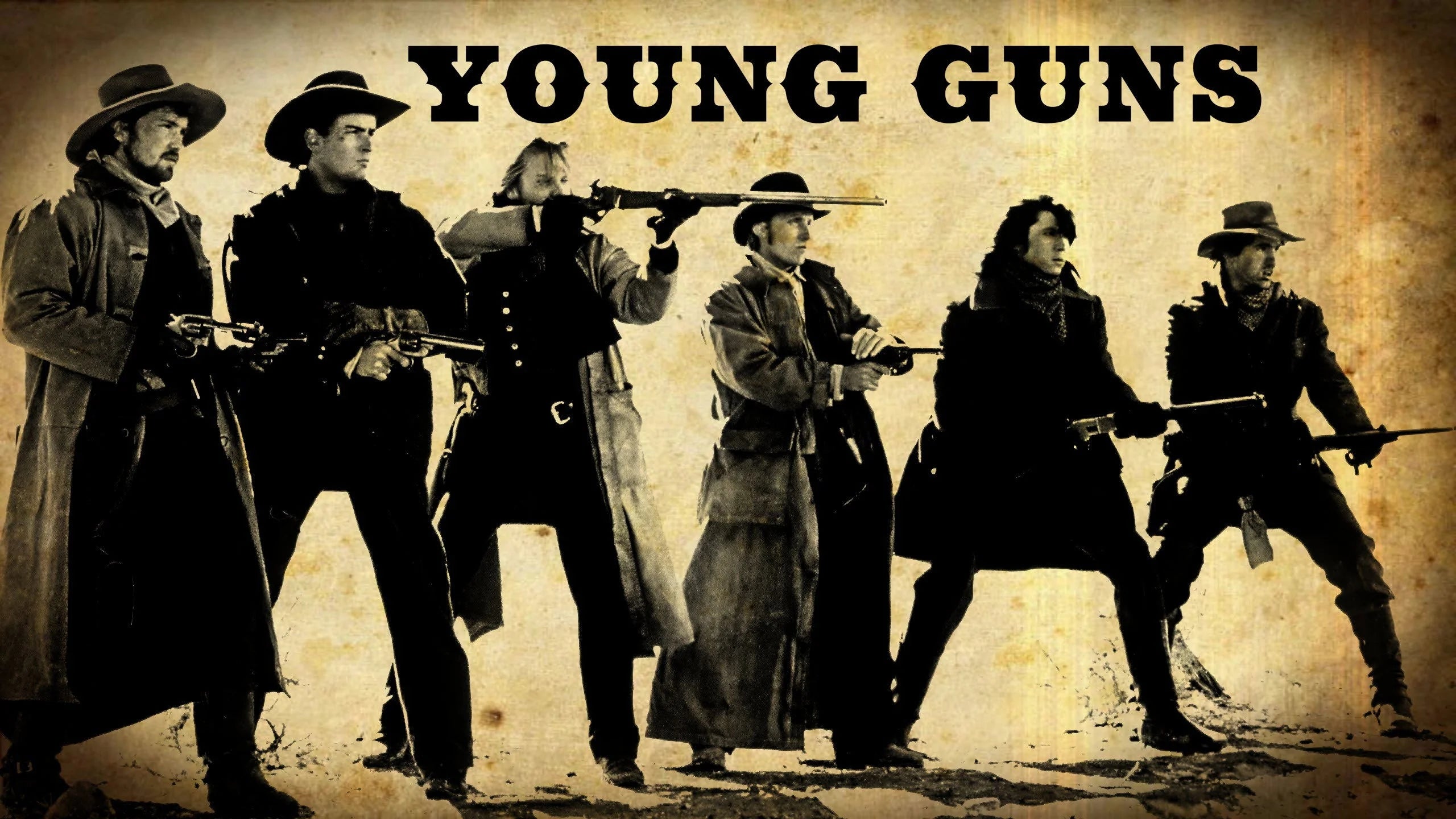 Young Guns (1988) home theater movie art - The Popcorn Poster Store