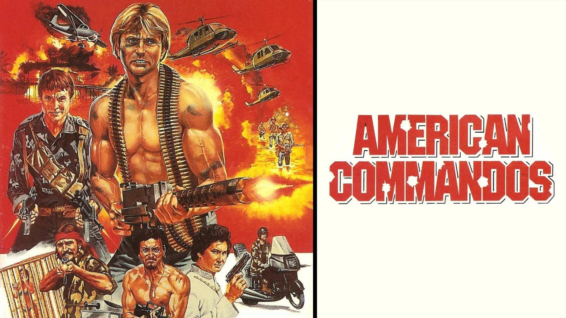 Perfect American Commandos (1985) Man Cave wall filler - Popcorn Poster Gallery