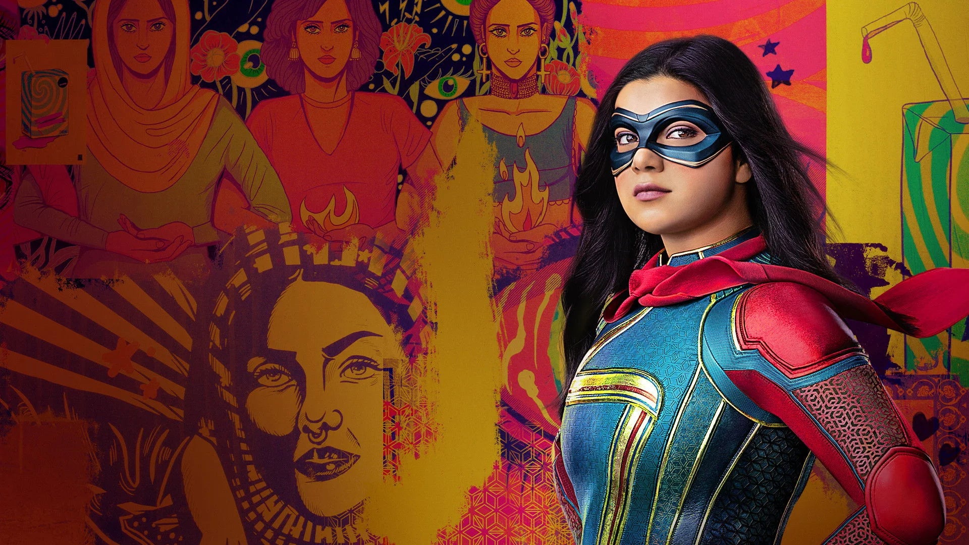 Perfect Ms. Marvel (2022) Man Cave wall filler - Popcorn Poster Gallery