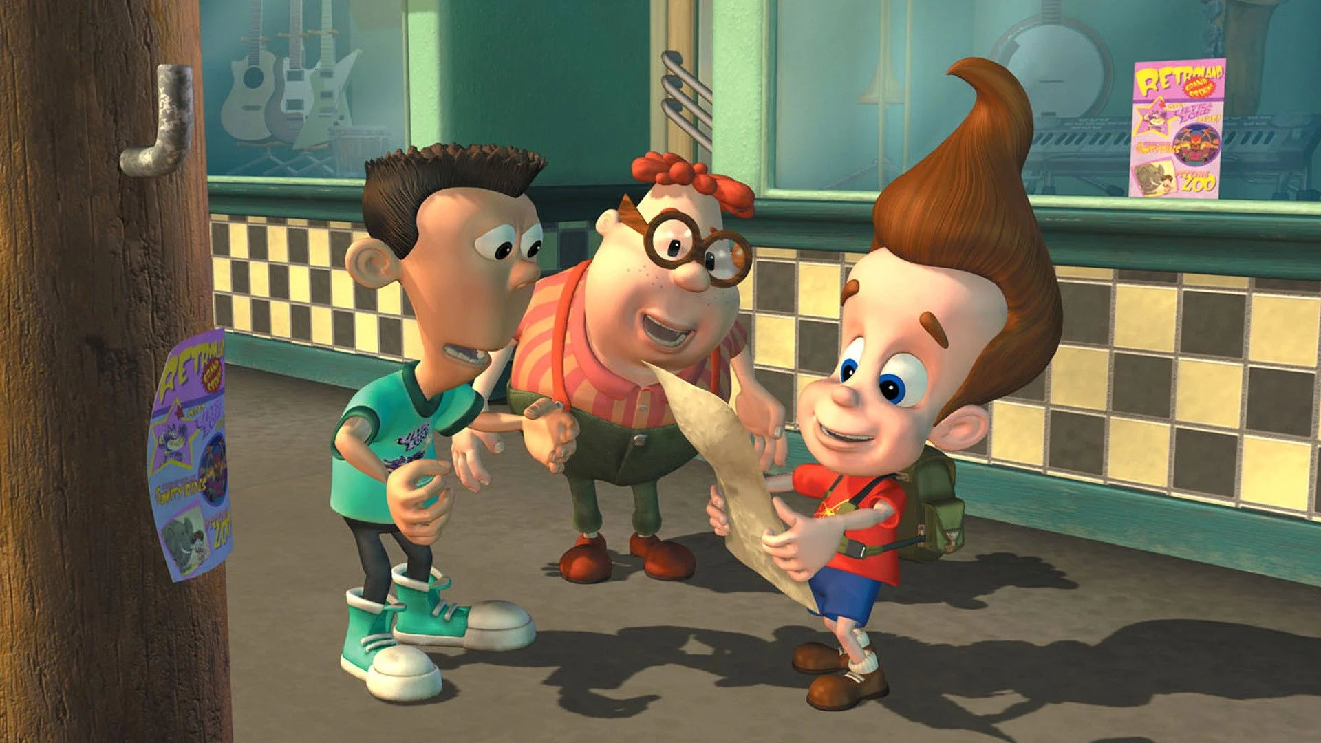 Perfect The Adventures of Jimmy Neutron Boy Genius (2002) Man Cave wall filler - Popcorn Poster Gallery