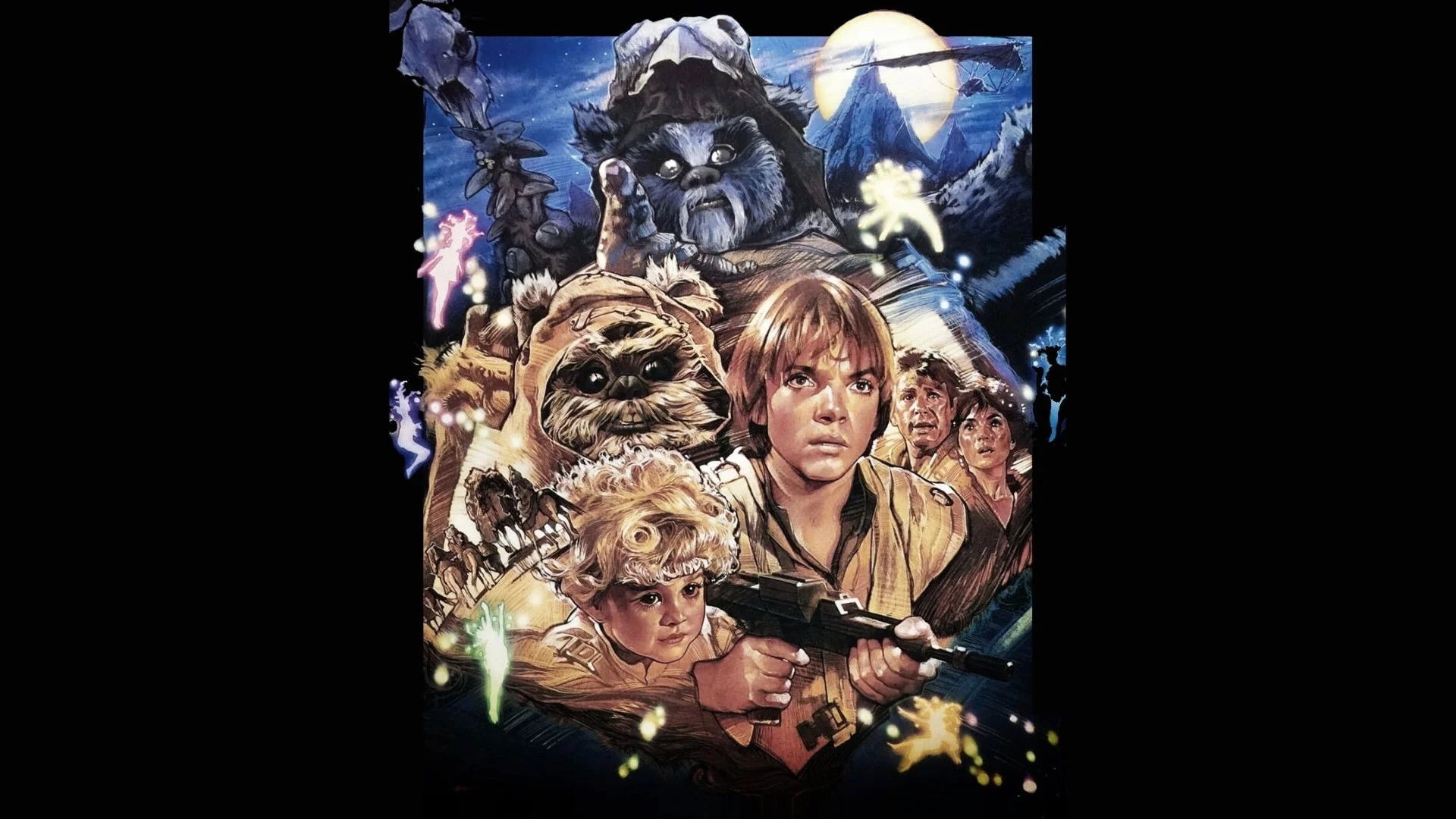 Perfect The Ewok Adventure (1984) Man Cave wall filler - Popcorn Poster Gallery
