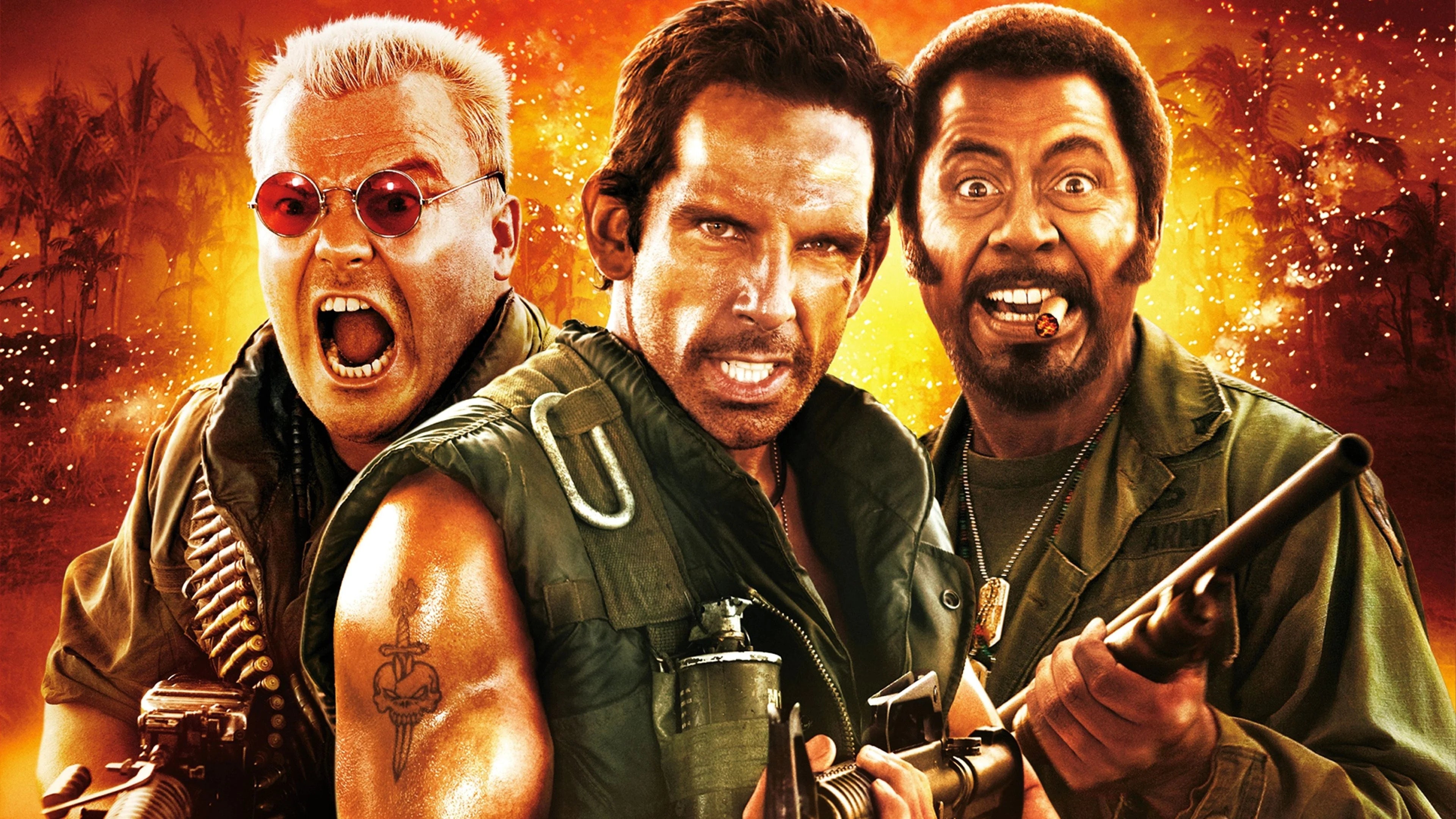Perfect Tropic Thunder (2008) Man Cave wall filler - Popcorn Poster Gallery
