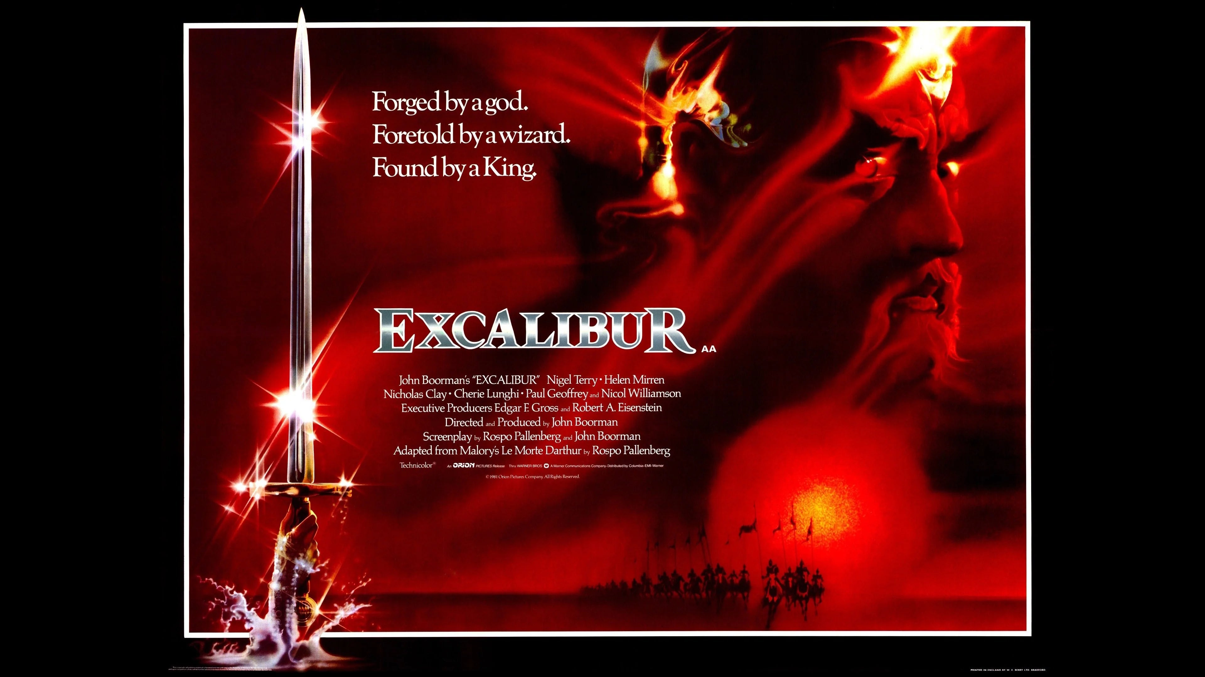 Where to buy Excalibur (1981) posters - Popcorn Poster Shop