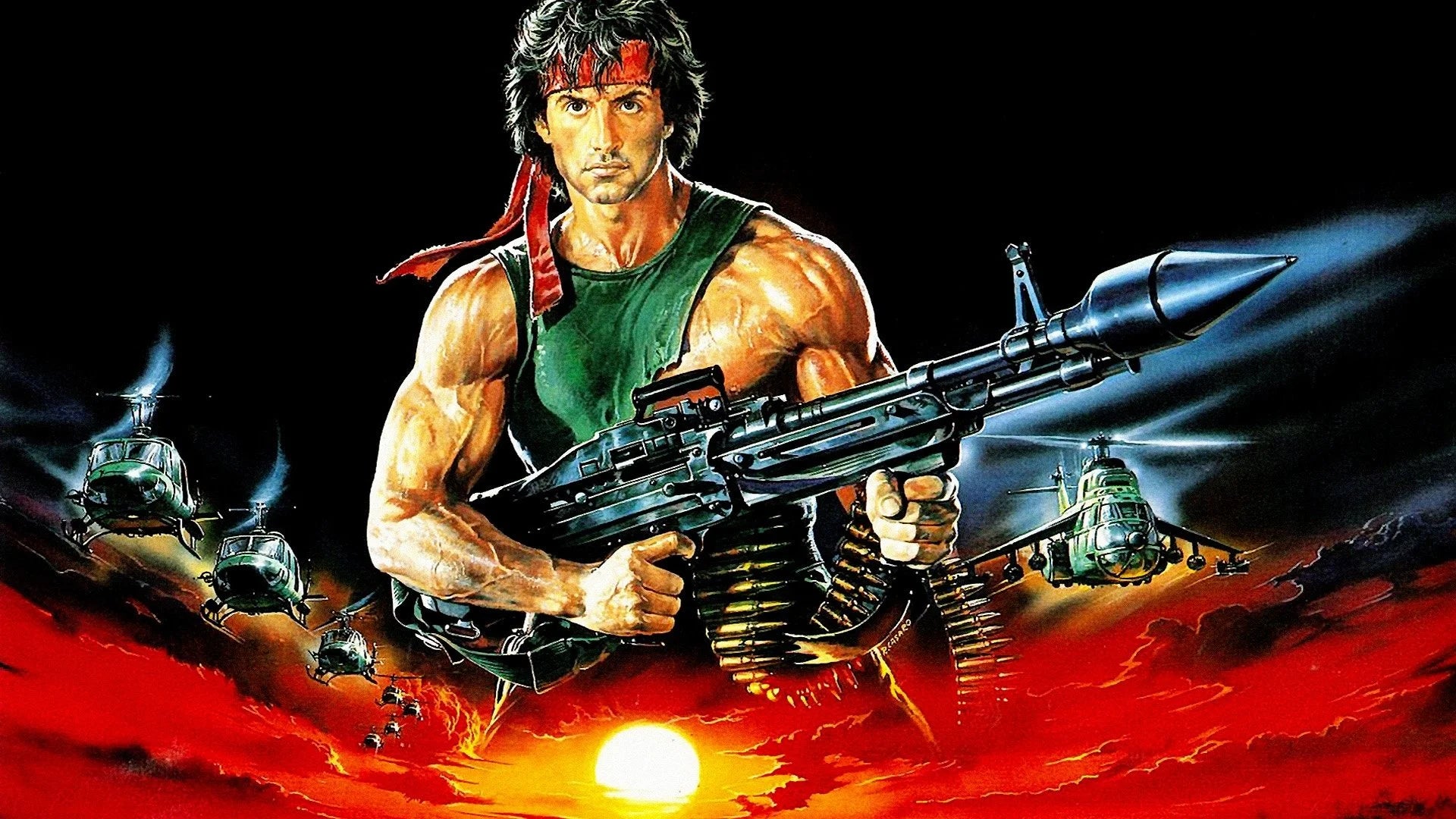 High quality Rambo First Blood Part II (1985) prints online - Popcorn Poster Official
