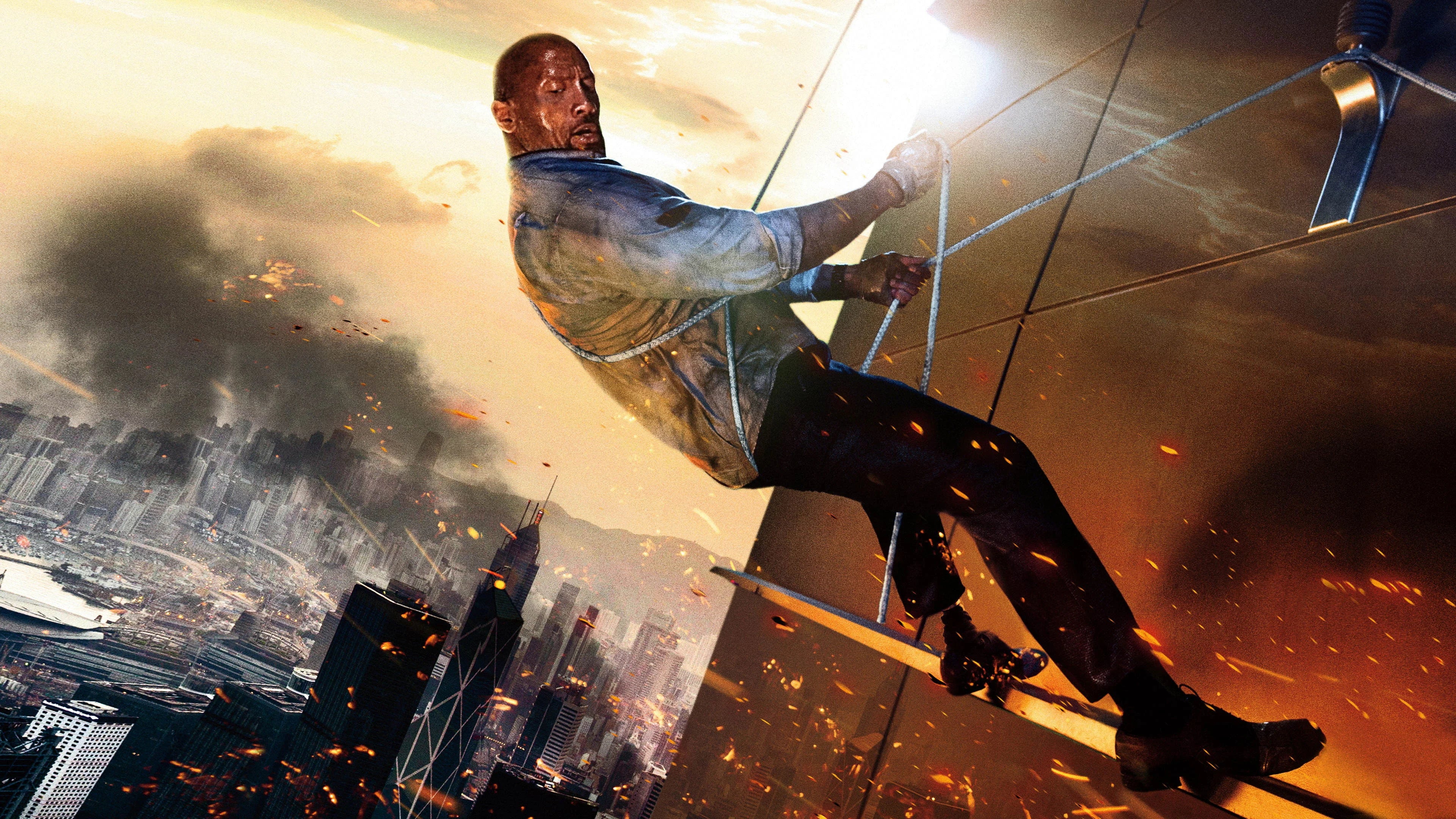 High quality Skyscraper (2018) prints online - Popcorn Poster Official