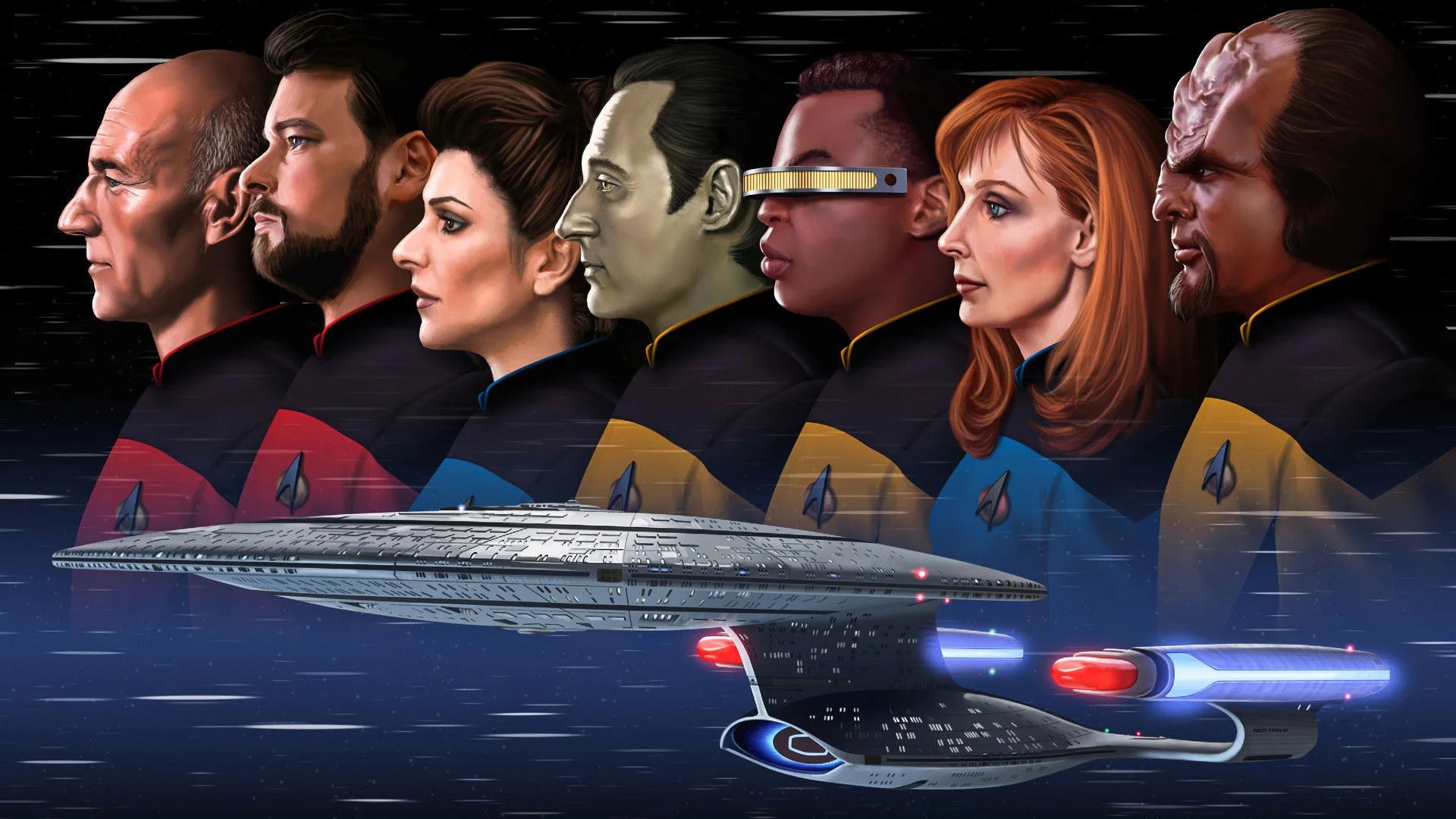 High quality Star Trek The Next Generation (1987) prints online - Popcorn Poster Official