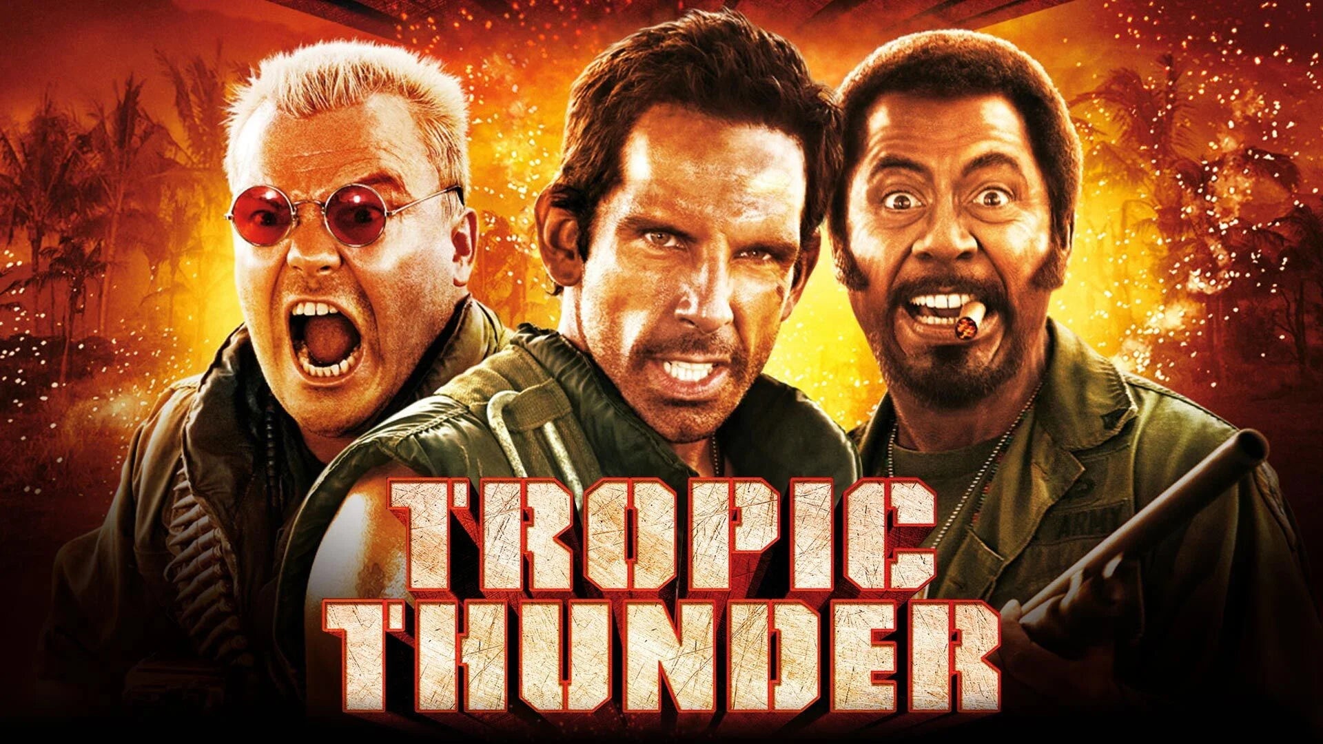 High quality Tropic Thunder (2008) prints online - Popcorn Poster Official