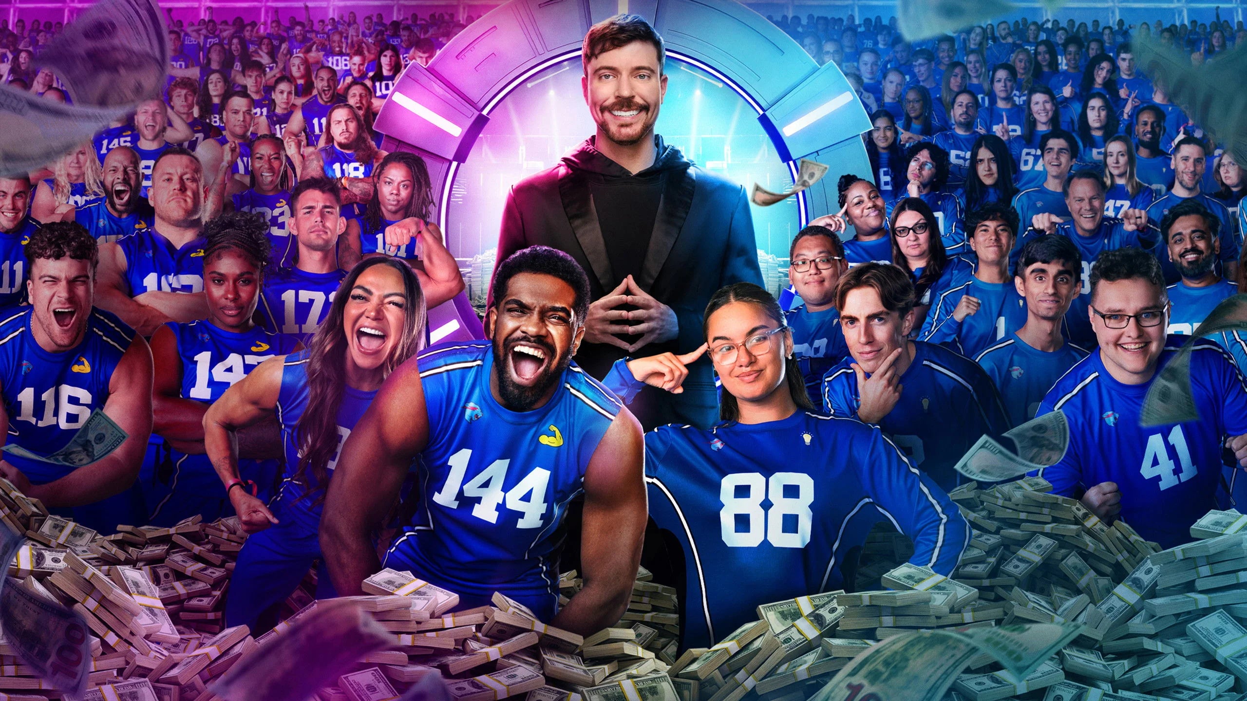 Beast Games (2024) home theater movie art - The Popcorn Poster Store
