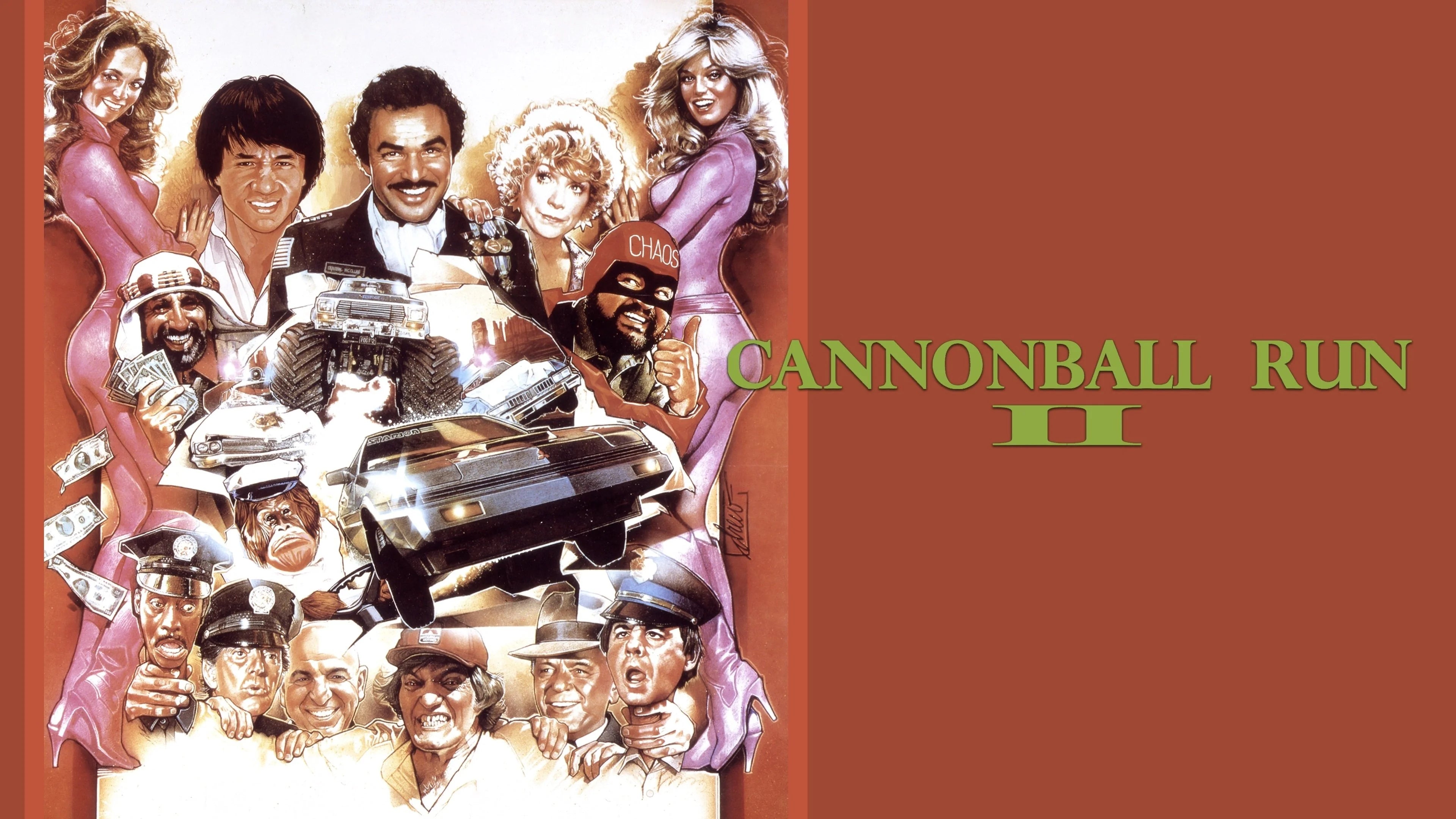 Cannonball Run II (1984) home theater movie art - The Popcorn Poster Store