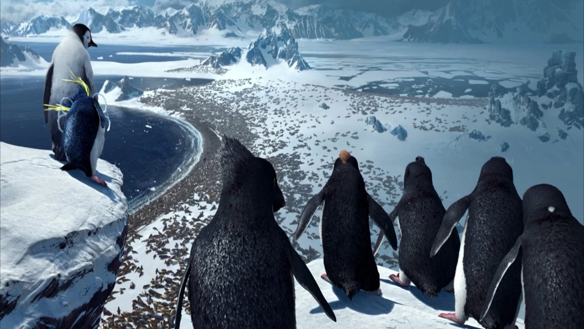 Happy Feet (2006) home theater movie art - The Popcorn Poster Store