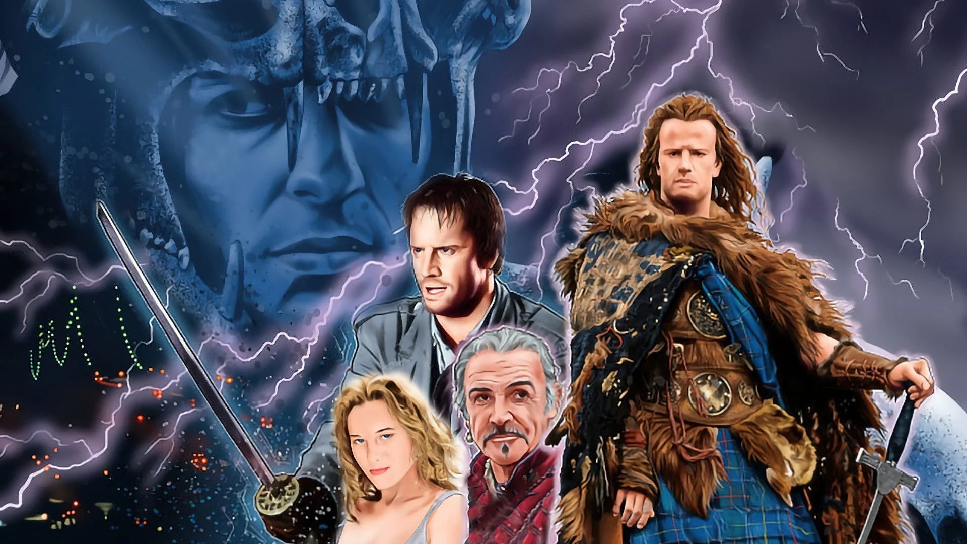 Highlander (1986) home theater movie art - The Popcorn Poster Store
