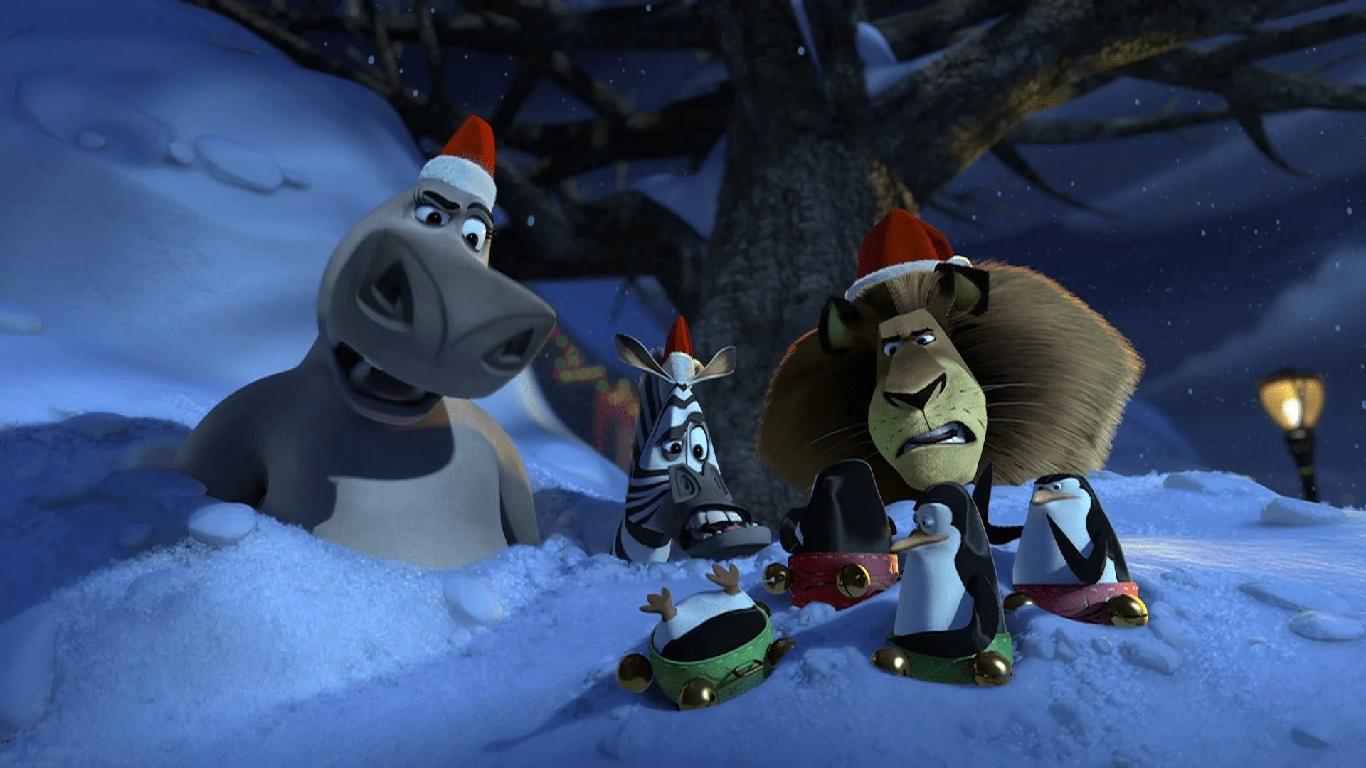 Merry Madagascar (2009) home theater movie art - The Popcorn Poster Store