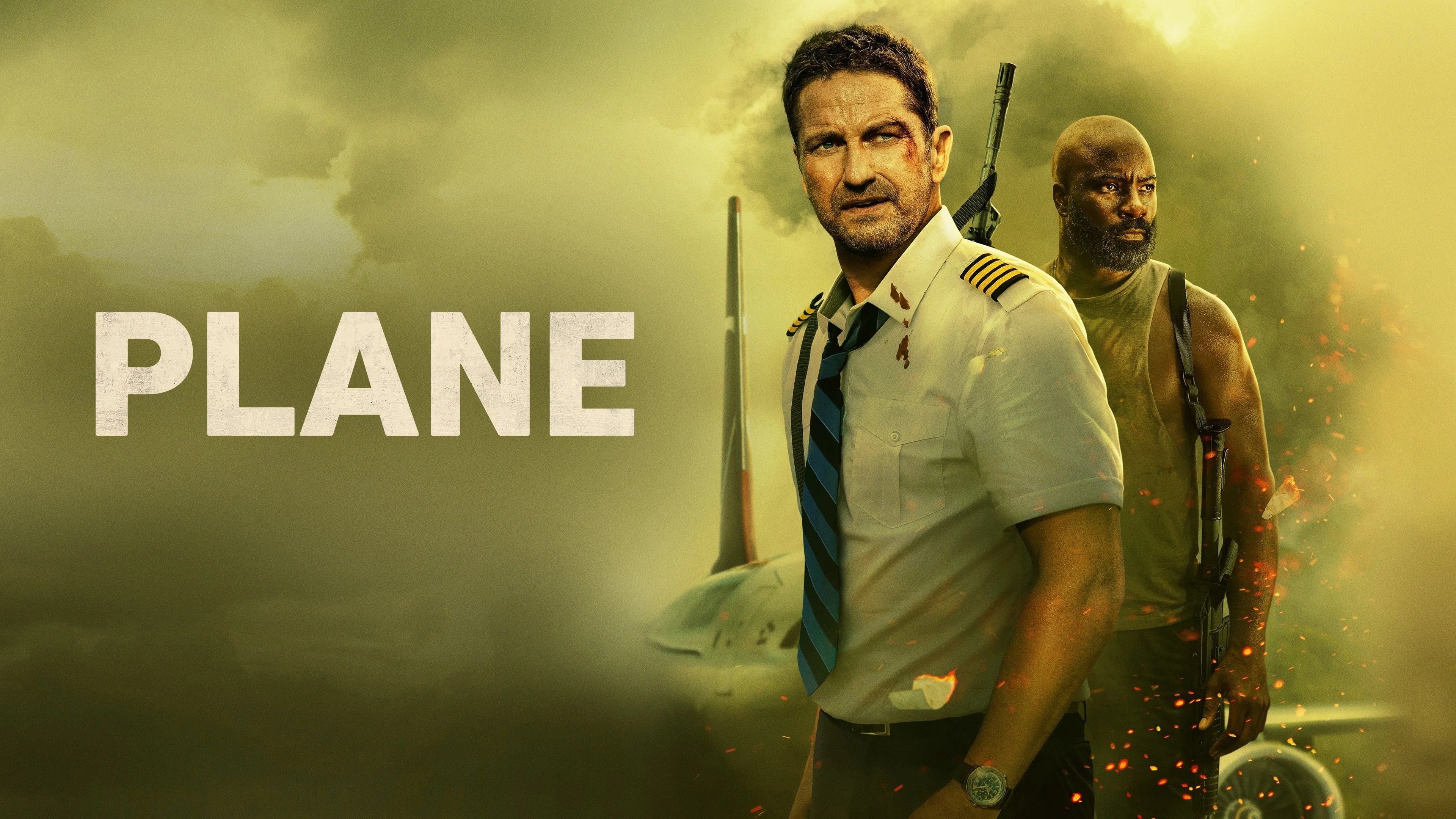 Plane (2023) home theater movie art - The Popcorn Poster Store