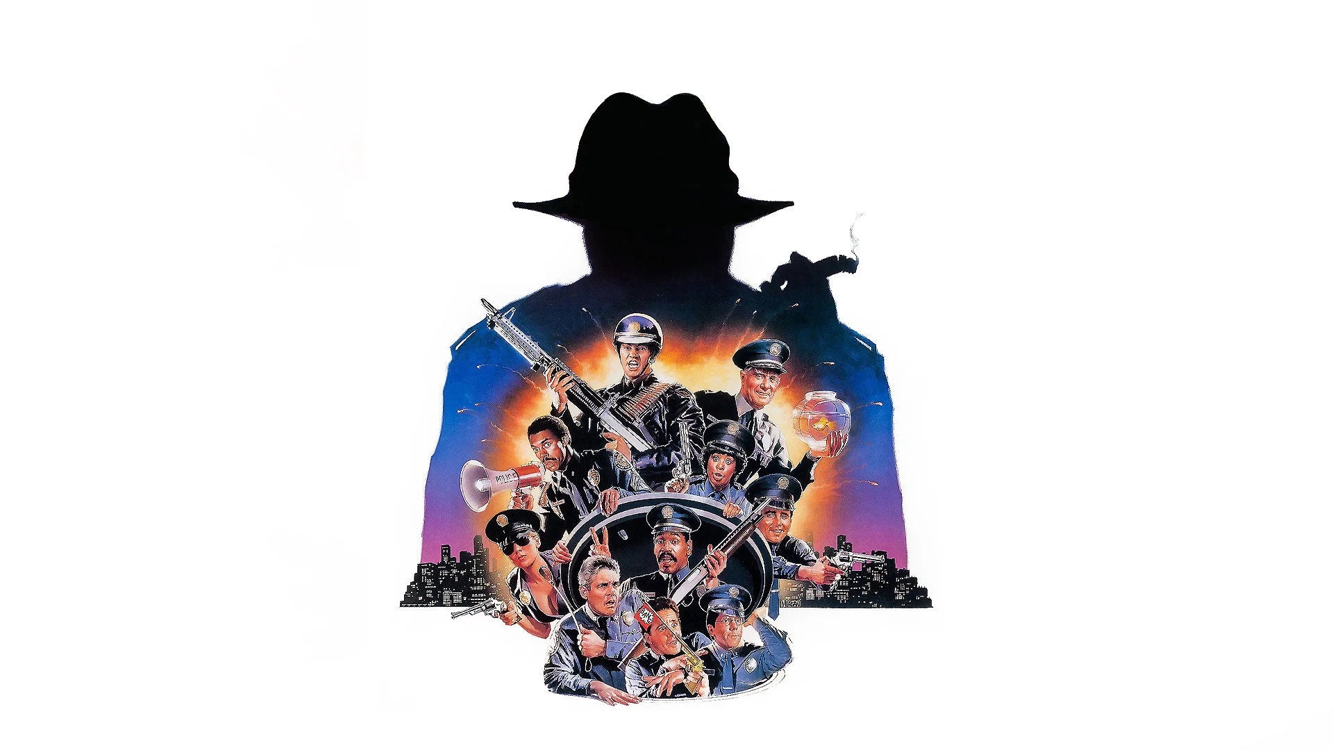 Police Academy 6 City Under Siege (1989) home theater movie art - The Popcorn Poster Store