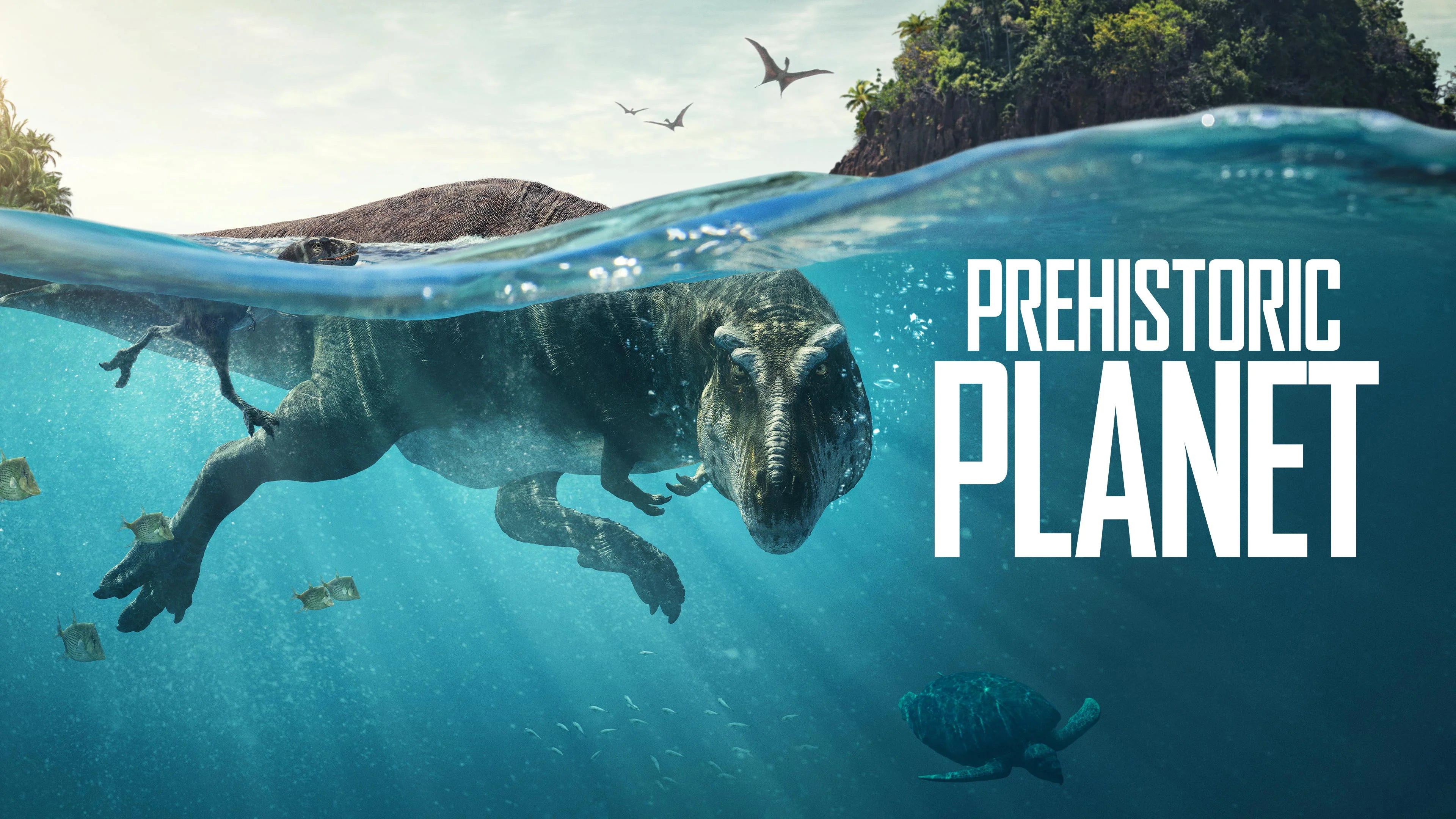 Prehistoric Planet (2022) home theater movie art - The Popcorn Poster Store