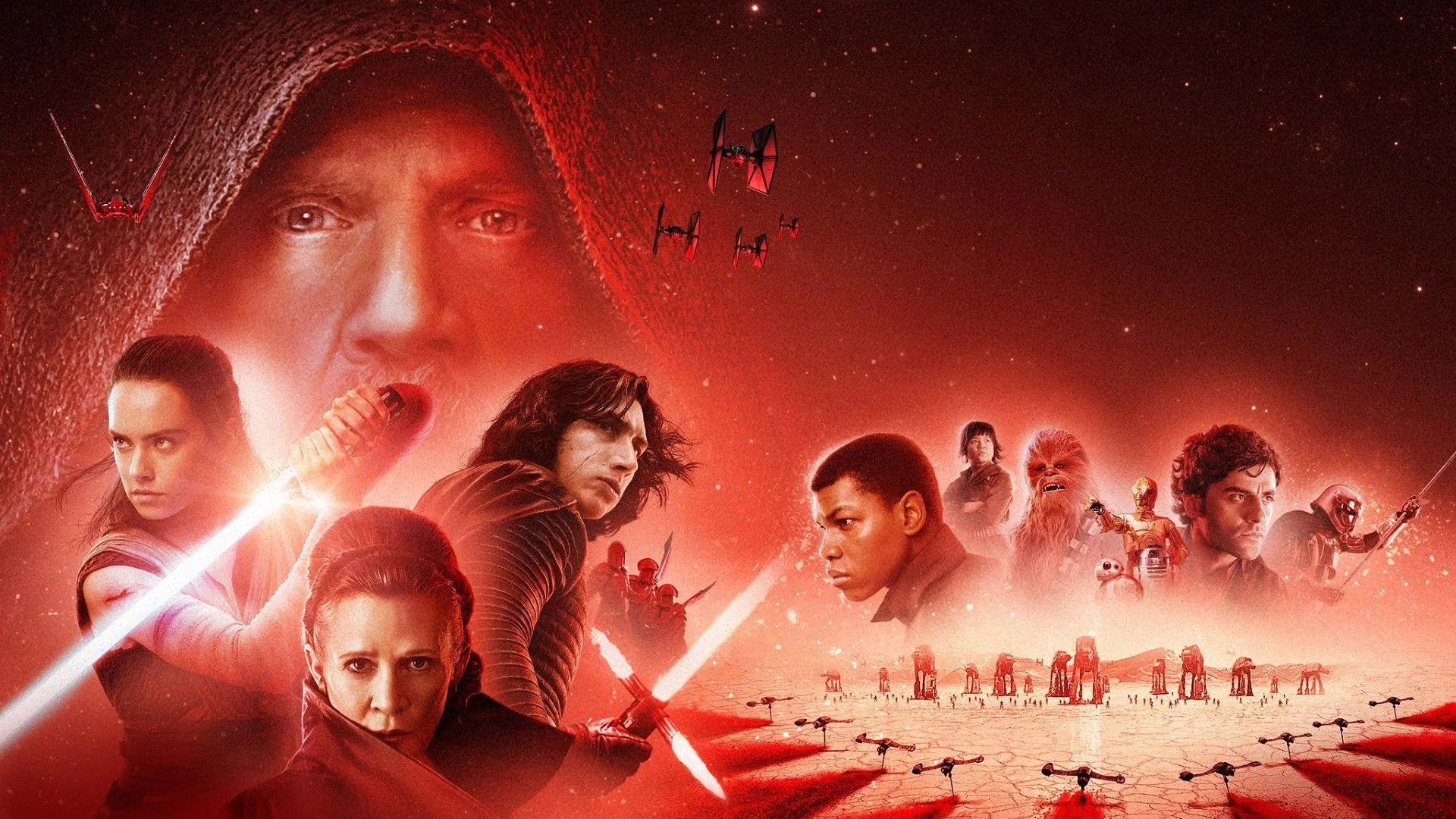 Star Wars The Last Jedi (2017) home theater movie art - The Popcorn Poster Store