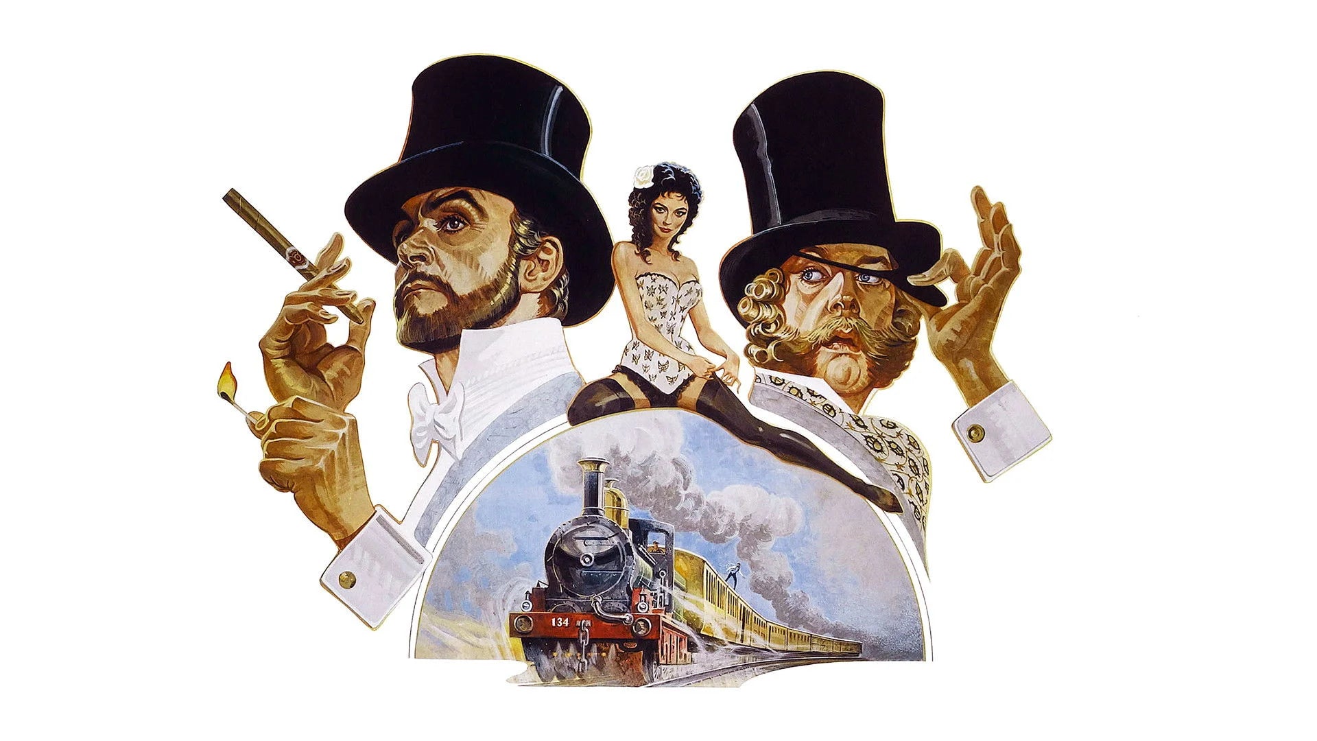The First Great Train Robbery (1978) home theater movie art - The Popcorn Poster Store