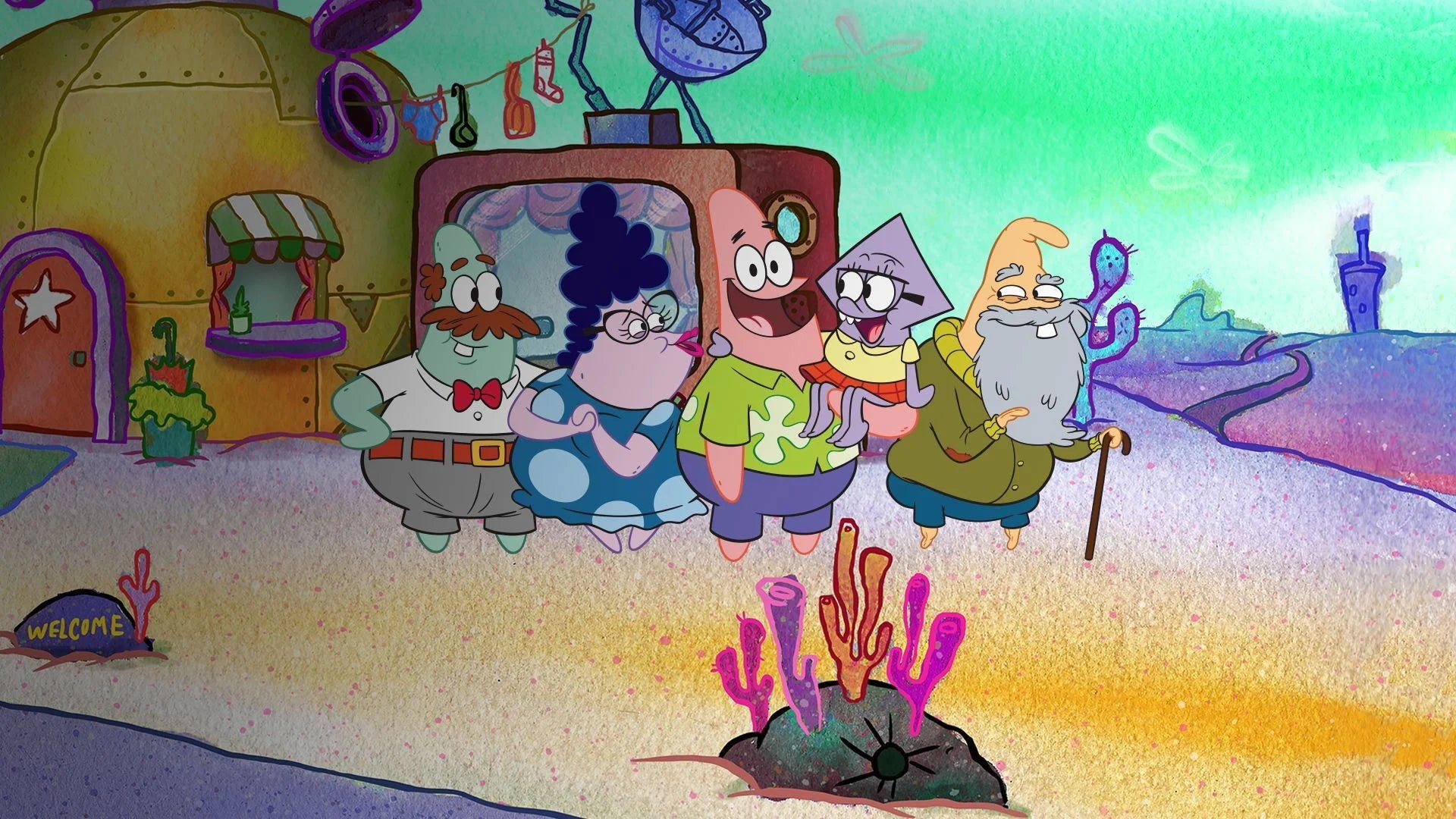 The Patrick Star Show (2021) home theater movie art - The Popcorn Poster Store