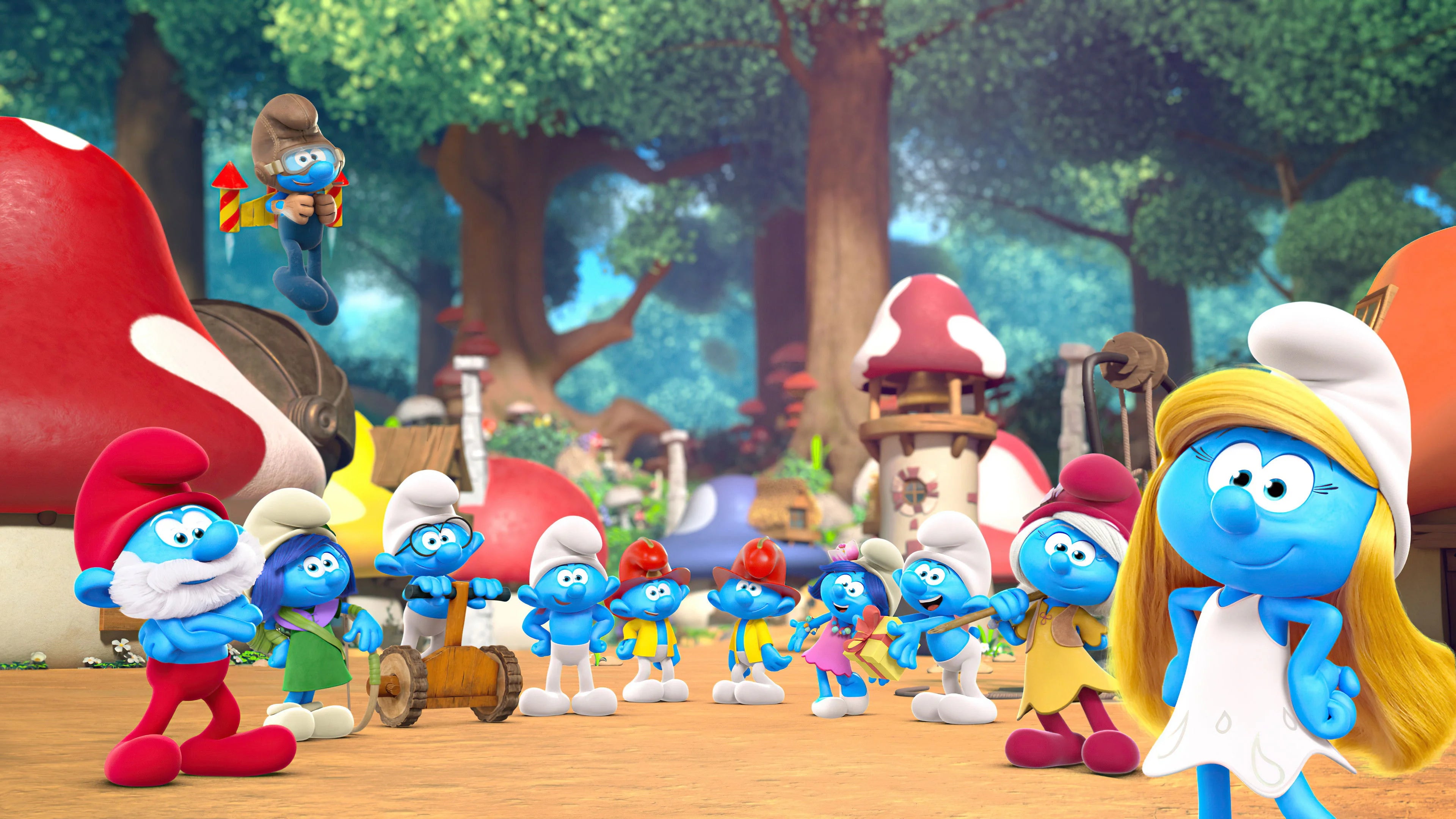 The Smurfs (2021) home theater movie art - The Popcorn Poster Store