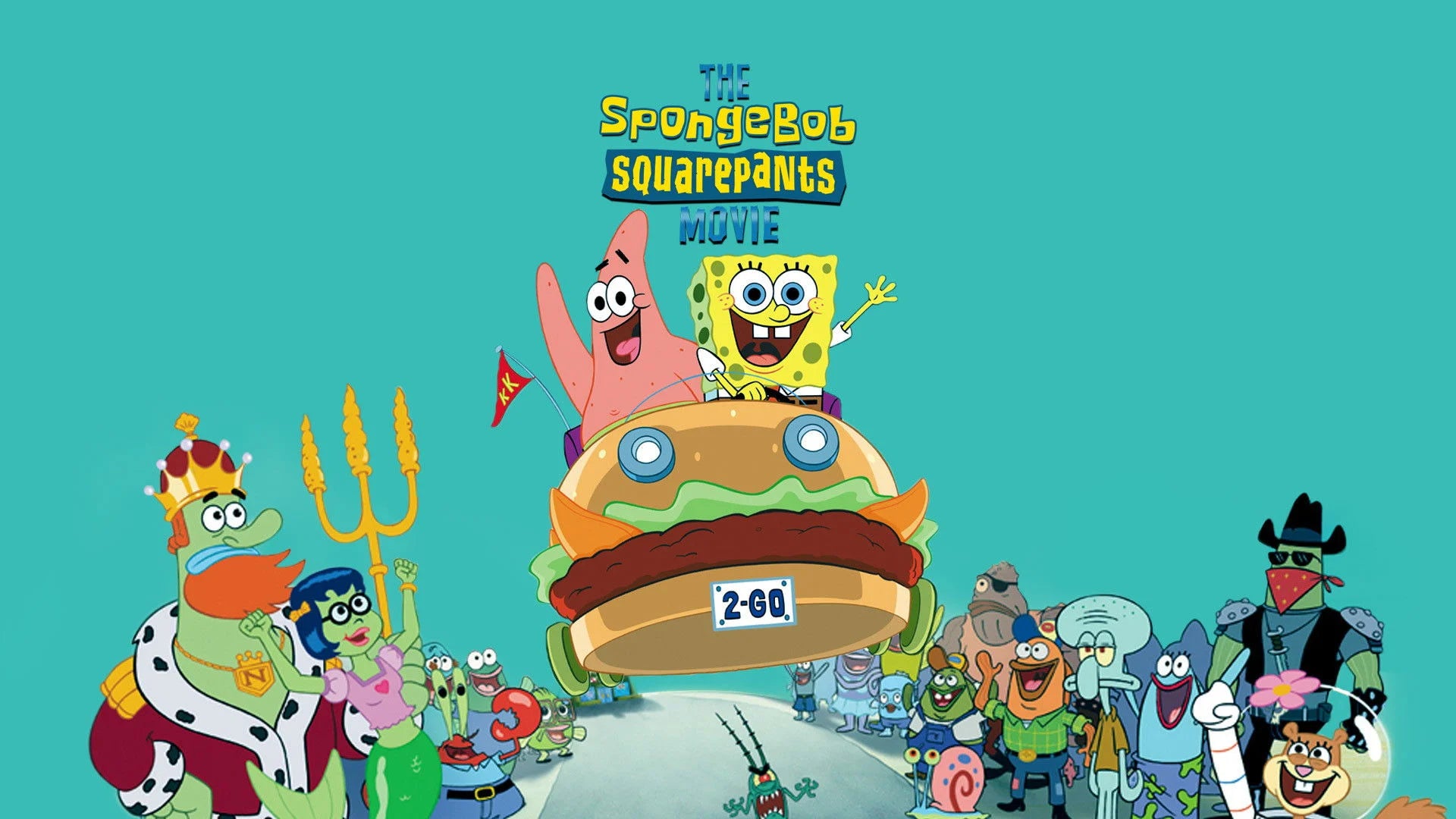The SpongeBob SquarePants Movie (2004) home theater movie art - The Popcorn Poster Store