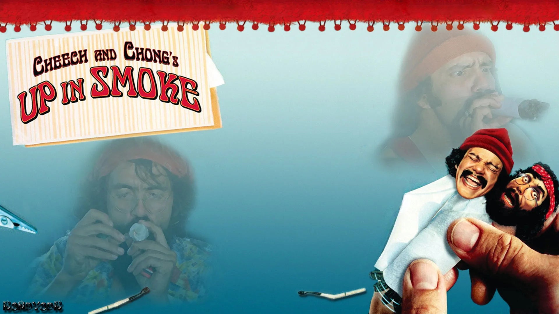 Up in Smoke (1978) home theater movie art - The Popcorn Poster Store