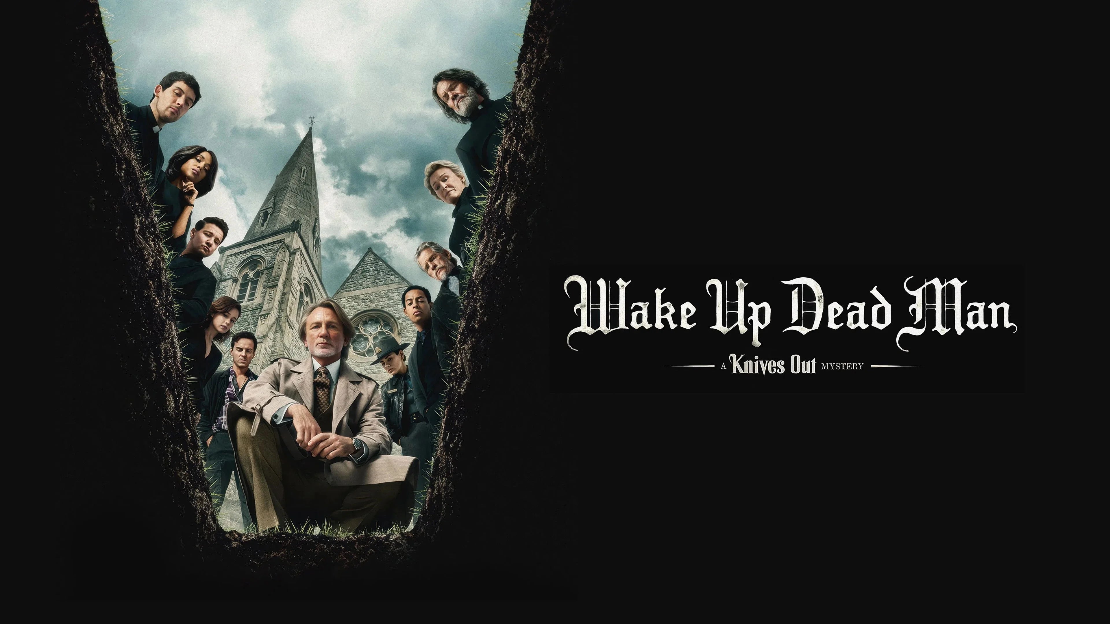 Wake Up Dead Man A Knives Out Mystery (2025) home theater movie art - The Popcorn Poster Store