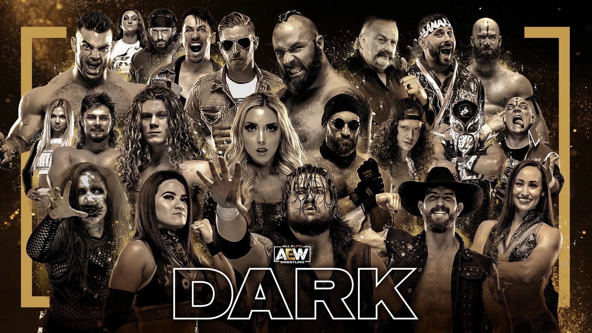 Perfect AEW Dark (2019) Man Cave wall filler - Popcorn Poster Gallery