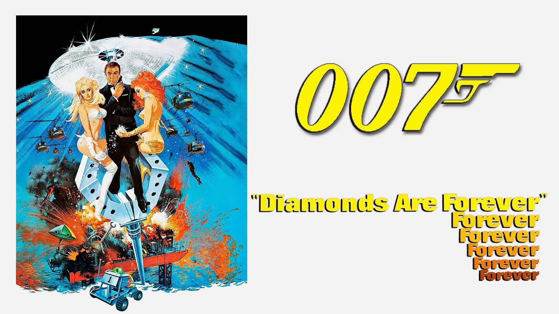 Perfect Diamonds Are Forever (1971) Man Cave wall filler - Popcorn Poster Gallery