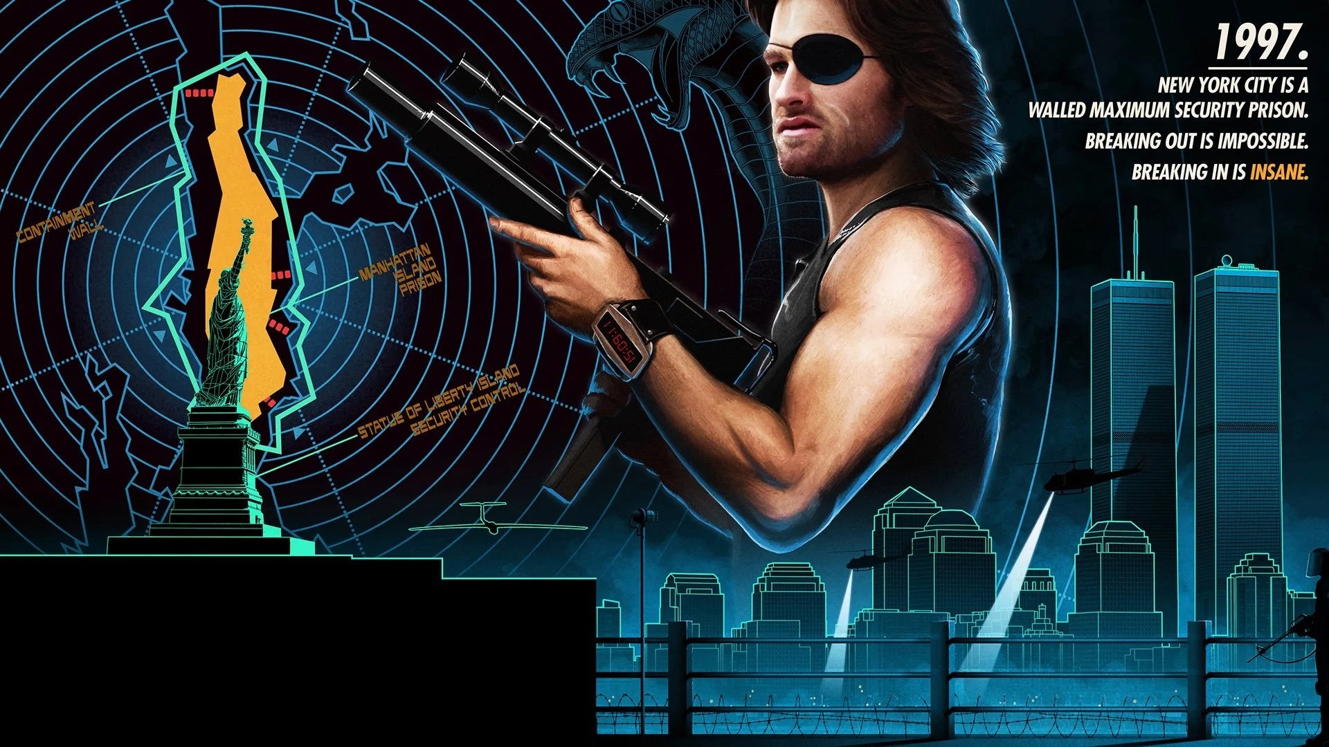 Perfect Escape from New York (1981) Man Cave wall filler - Popcorn Poster Gallery