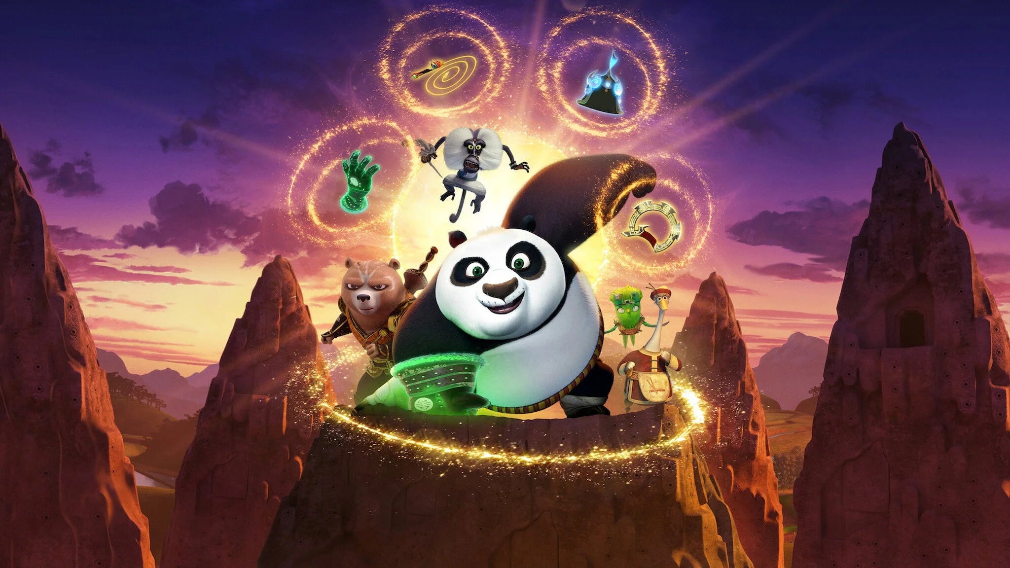 Perfect Kung Fu Panda The Dragon Knight (2022) Man Cave wall filler - Popcorn Poster Gallery