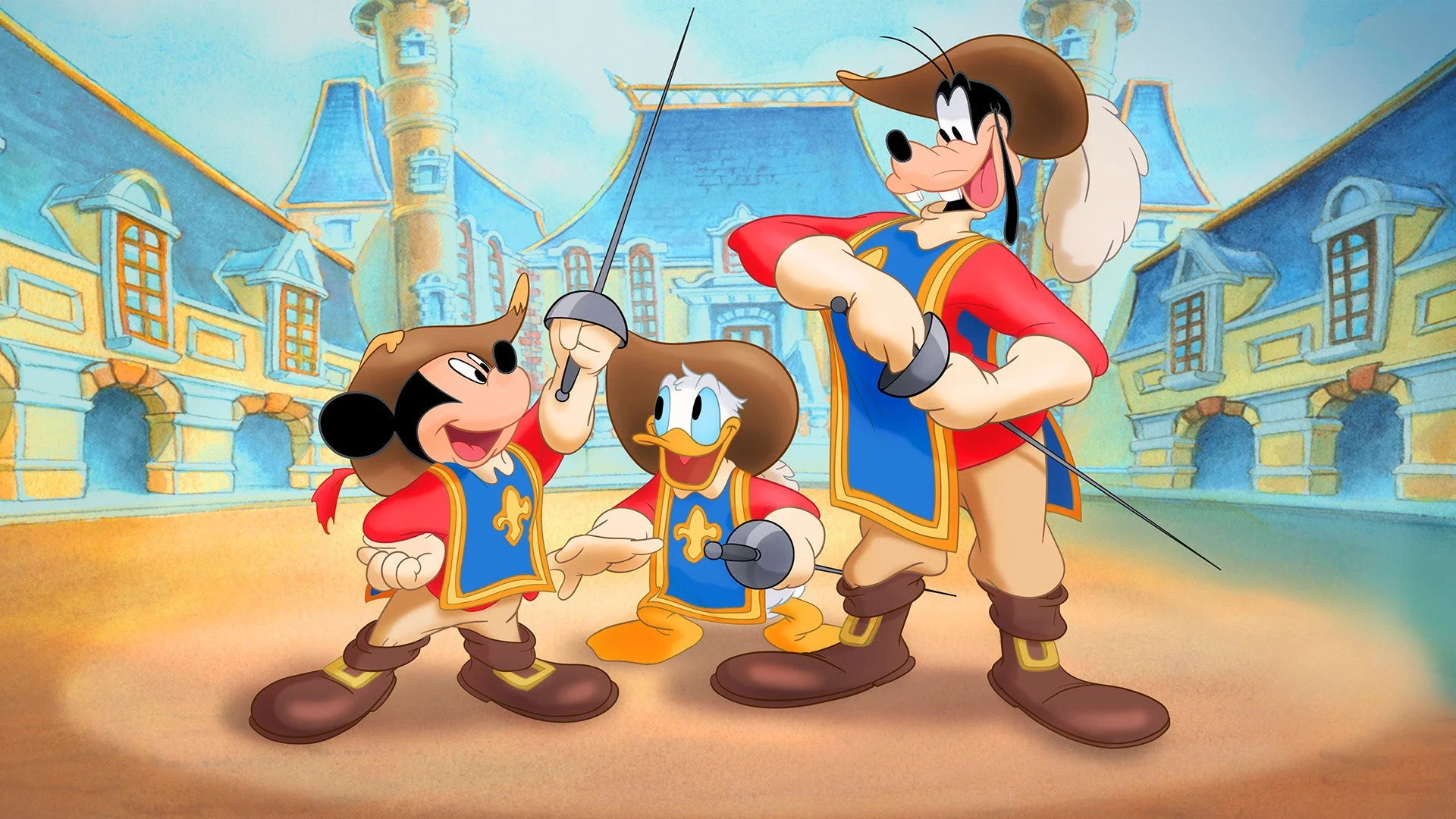 Perfect Mickey, Donald, Goofy The Three Musketeers (2004) Man Cave wall filler - Popcorn Poster Gallery