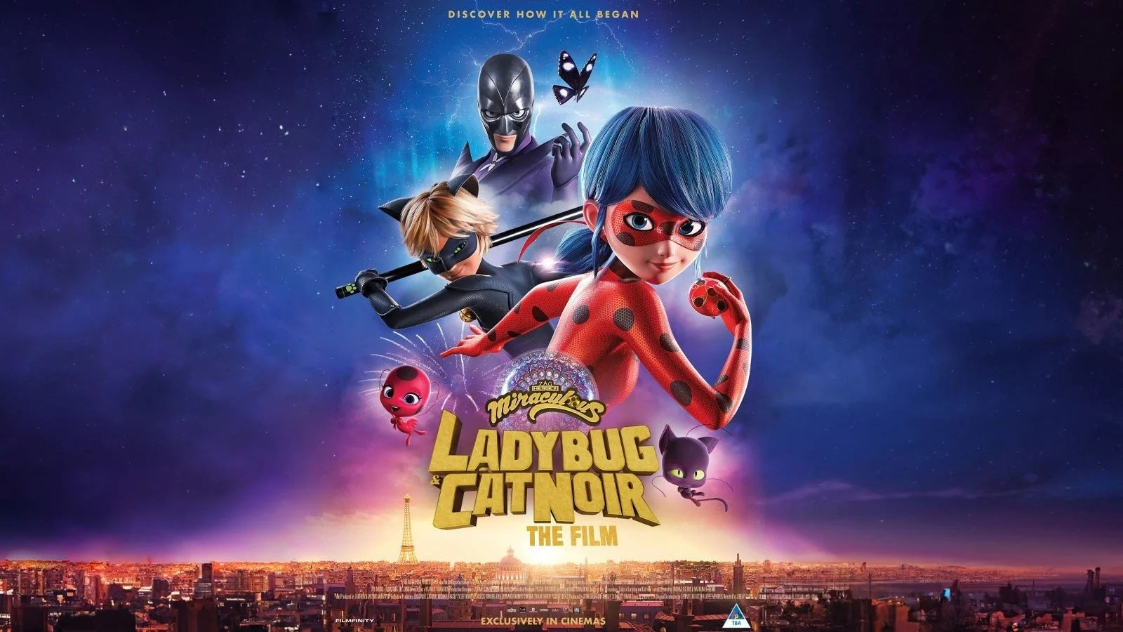 Perfect Miraculous Ladybug & Cat Noir, The Movie (2023) Man Cave wall filler - Popcorn Poster Gallery