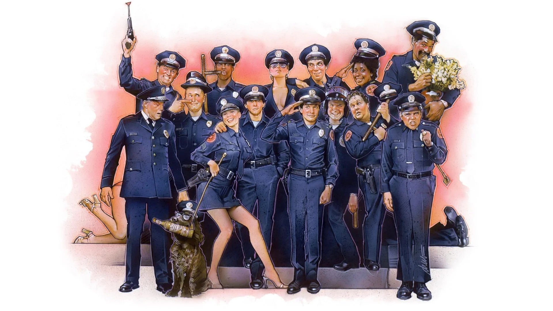 Perfect Police Academy (1984) Man Cave wall filler - Popcorn Poster Gallery