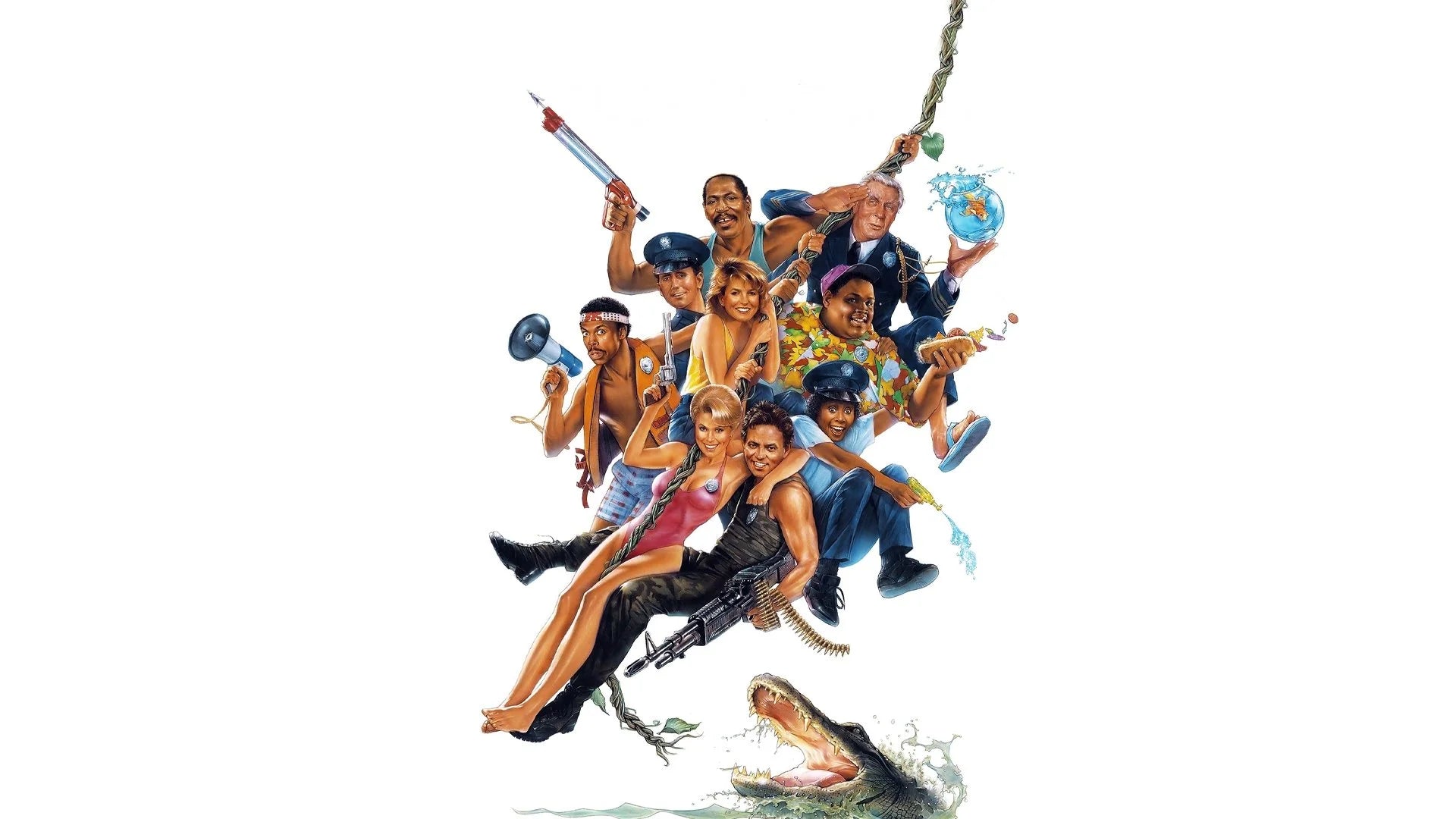 Perfect Police Academy 5 Assignment Miami Beach (1988) Man Cave wall filler - Popcorn Poster Gallery