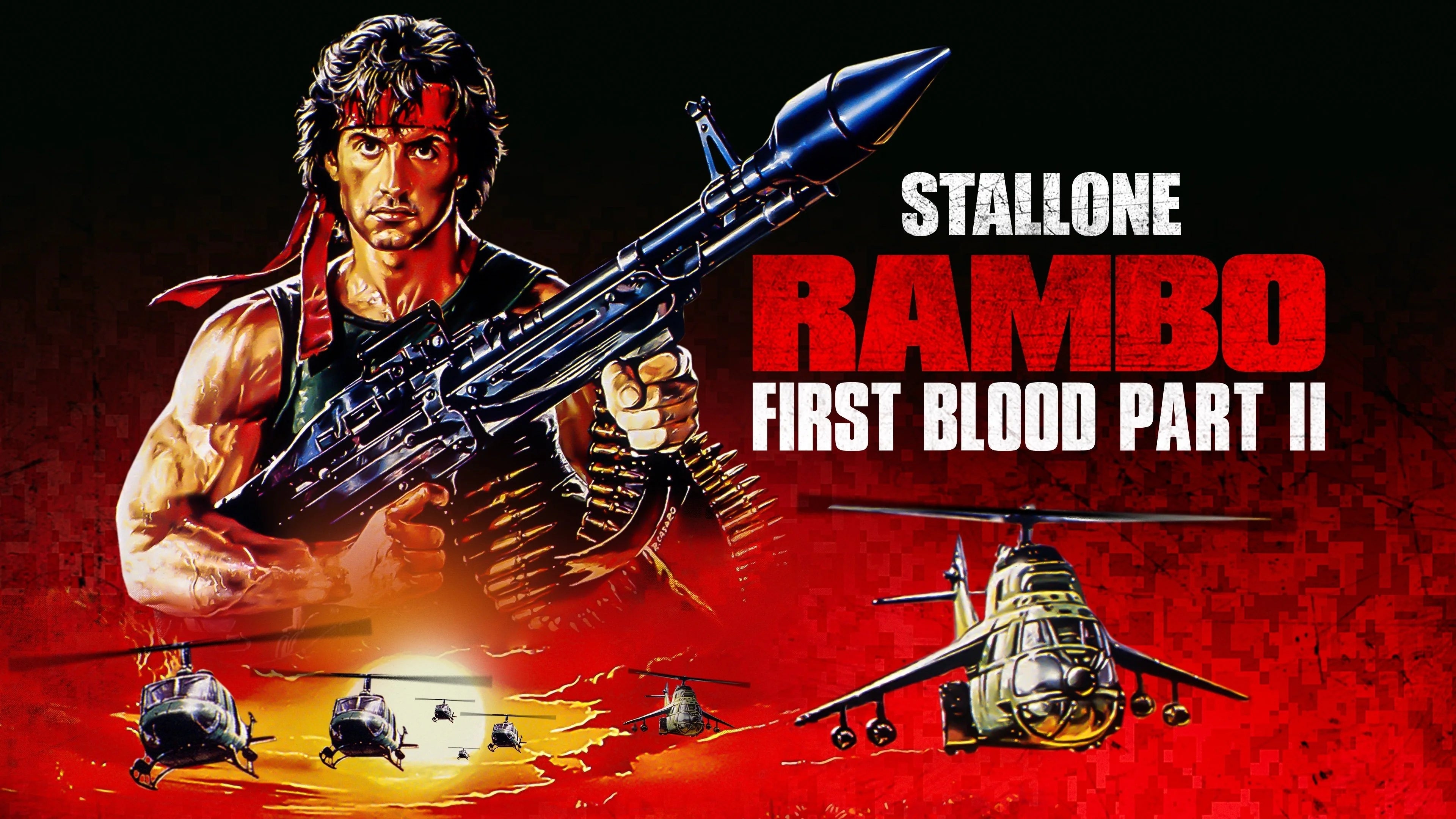 Perfect Rambo First Blood Part II (1985) Man Cave wall filler - Popcorn Poster Gallery
